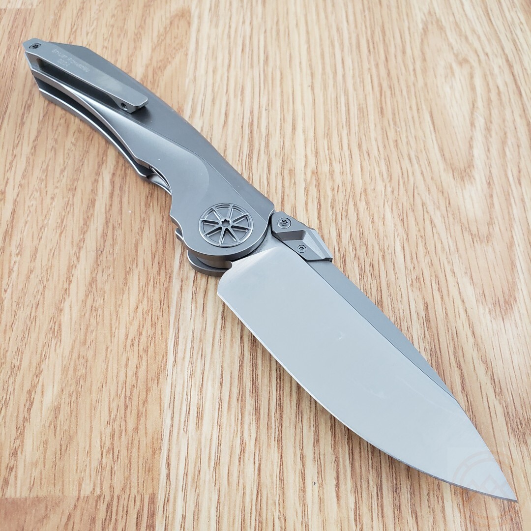 Rike Knife Tissto 1 Folding Knife 3.75″ Bohler M390 Steel Blade Titanium Handle