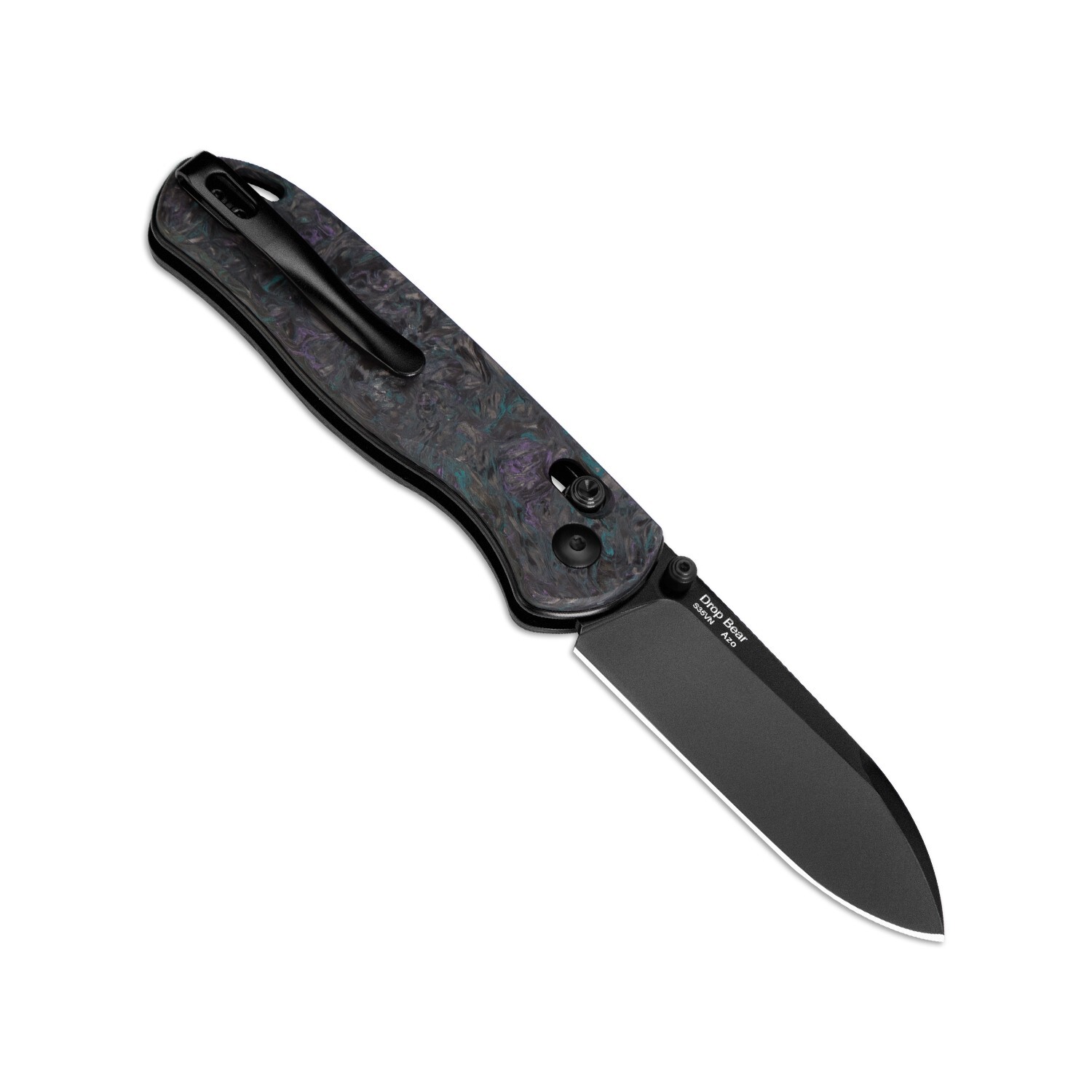 Kizer Drop Bear Pocket Knife, S35VN Steel Blade, Fatcarbon Handle, Ki3619A4