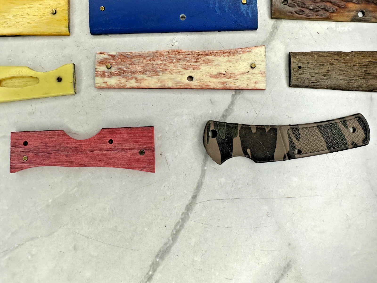 Lot of 14 Case XX Knife Scales Handle Knife Parts Bone Stag Synthetic Wood