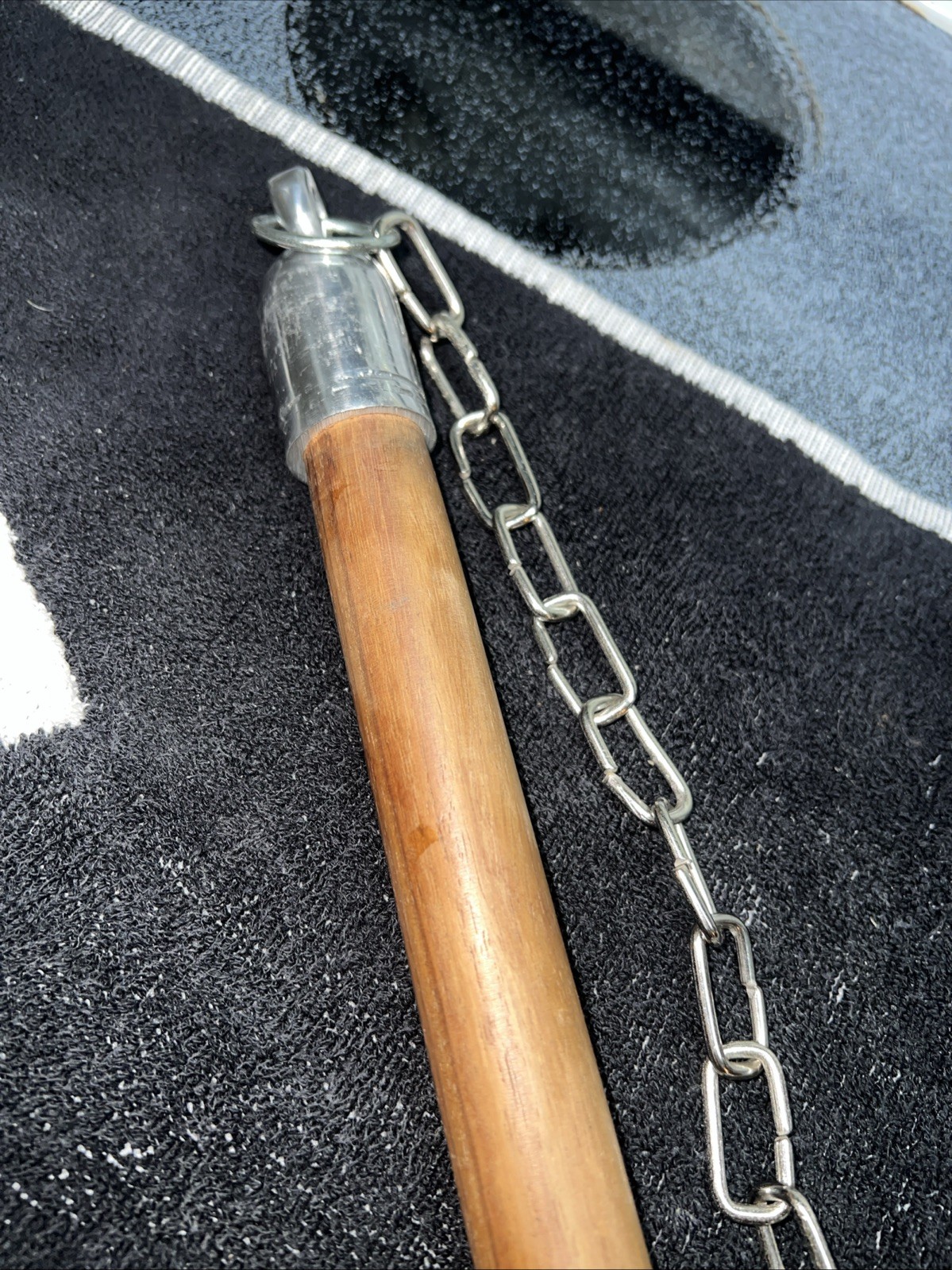 Medieval Mace with Chain & Wood Handle