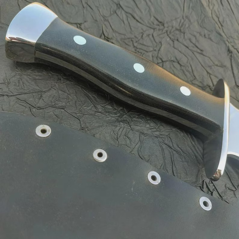 Handmade Viking Short Sword Steel Collectible Black Micarta Handle with Sheath