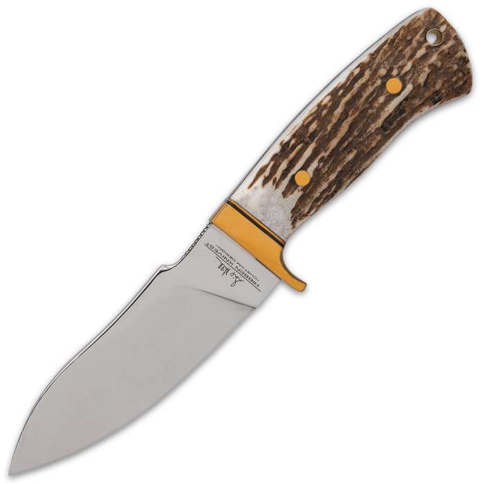 9″ Gil Hibben Special Edition Stag Hunting Fixed Blade Knife with Sheath