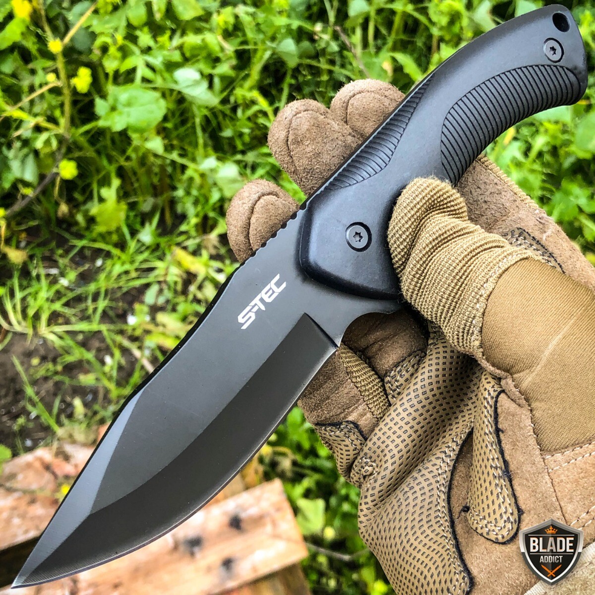 9″ Military Tactical FIXED BLADE Survival Hunting Combat KNIFE w/ Kydex Sheath