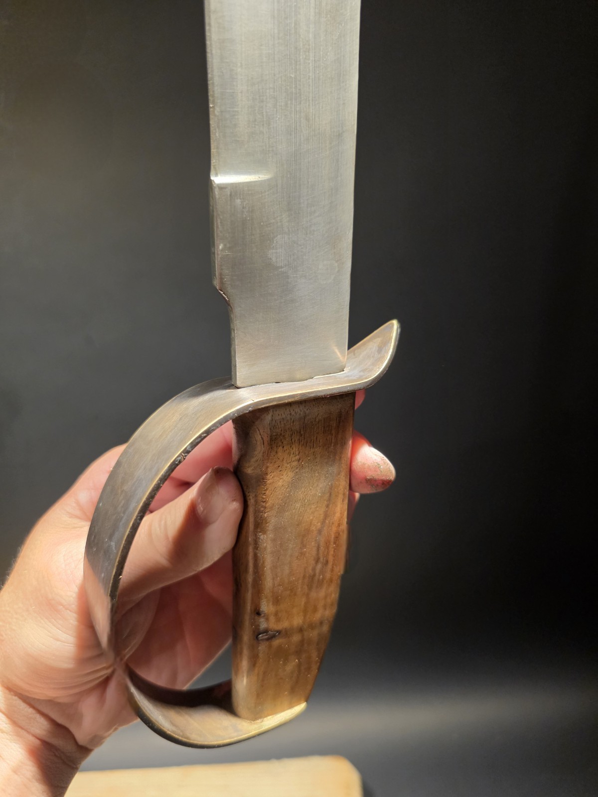 15″ Antique Style Civil War Confederate D Guard Bowie Knife