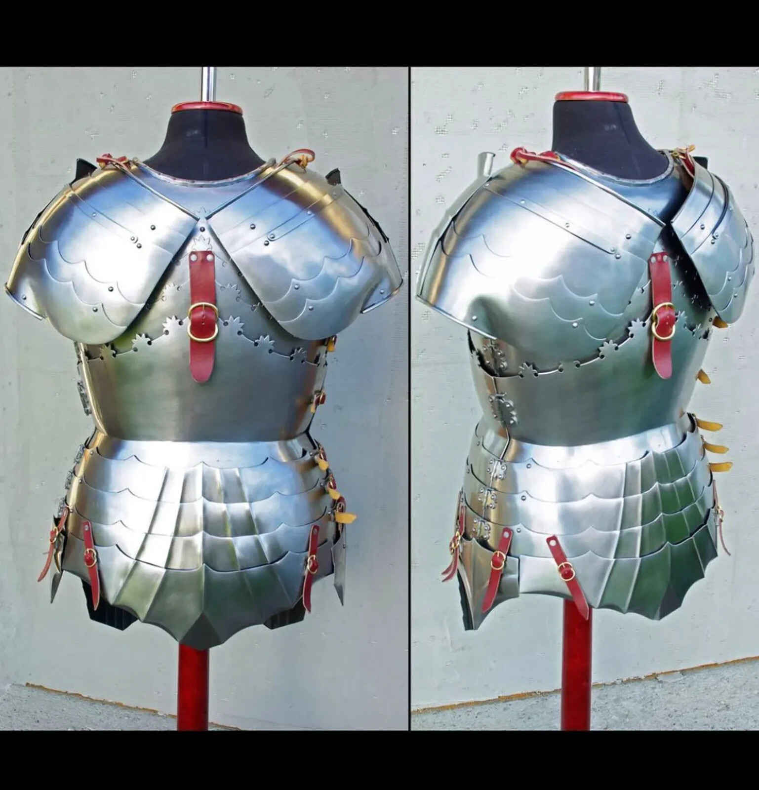 Imperial Gothic Breastplate & Tassets | Handmade Fluted Parade Armor | Medieval