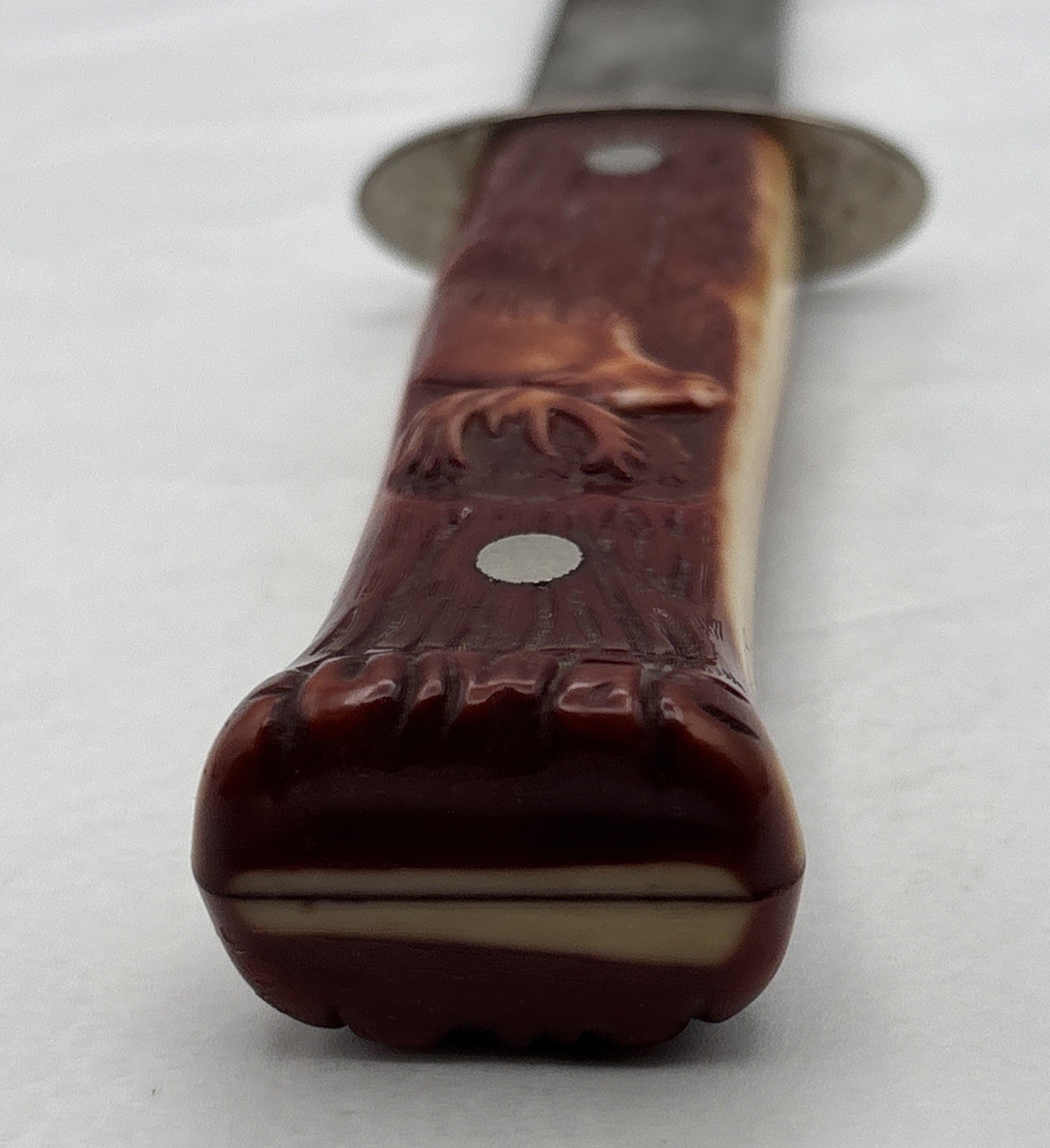Vintage Imperial Stag Head Series Fixed Blade Hunting Knife & Pocket Knife