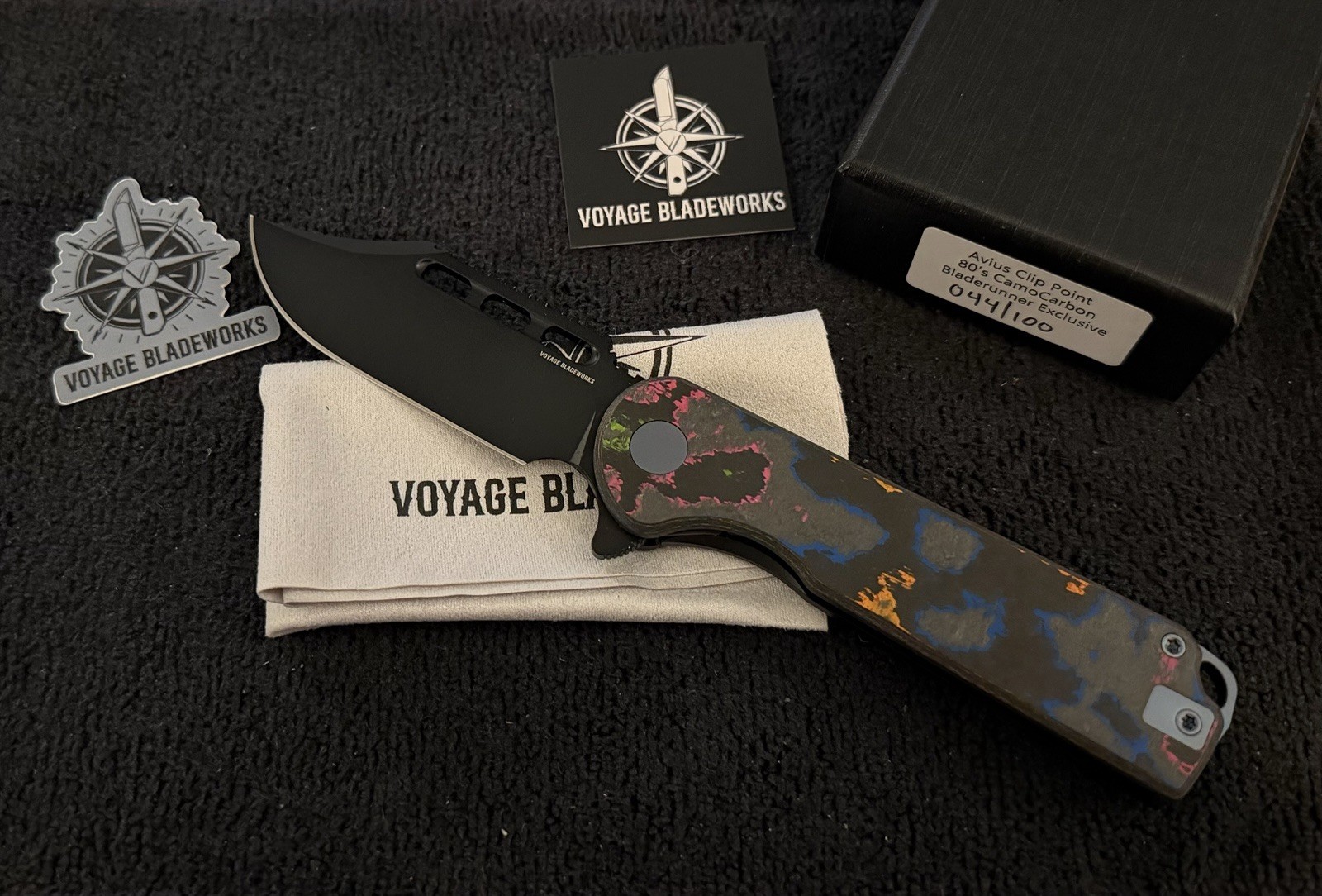 Voyage Bladeworks Avius 80s CamoCarbon & Shipwreck Serial #44 BROP Exclusive