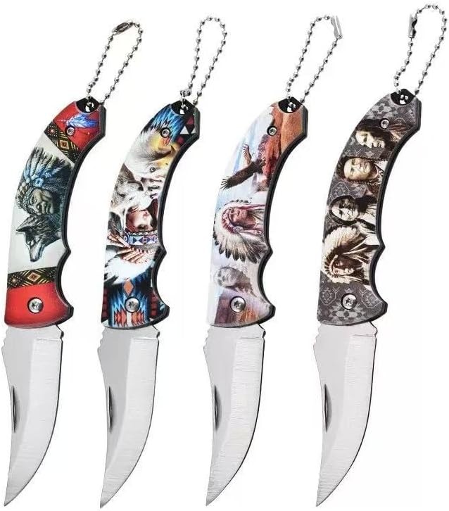 2026 Collector’s edition folding knives,Native American art motifs,4-piece set