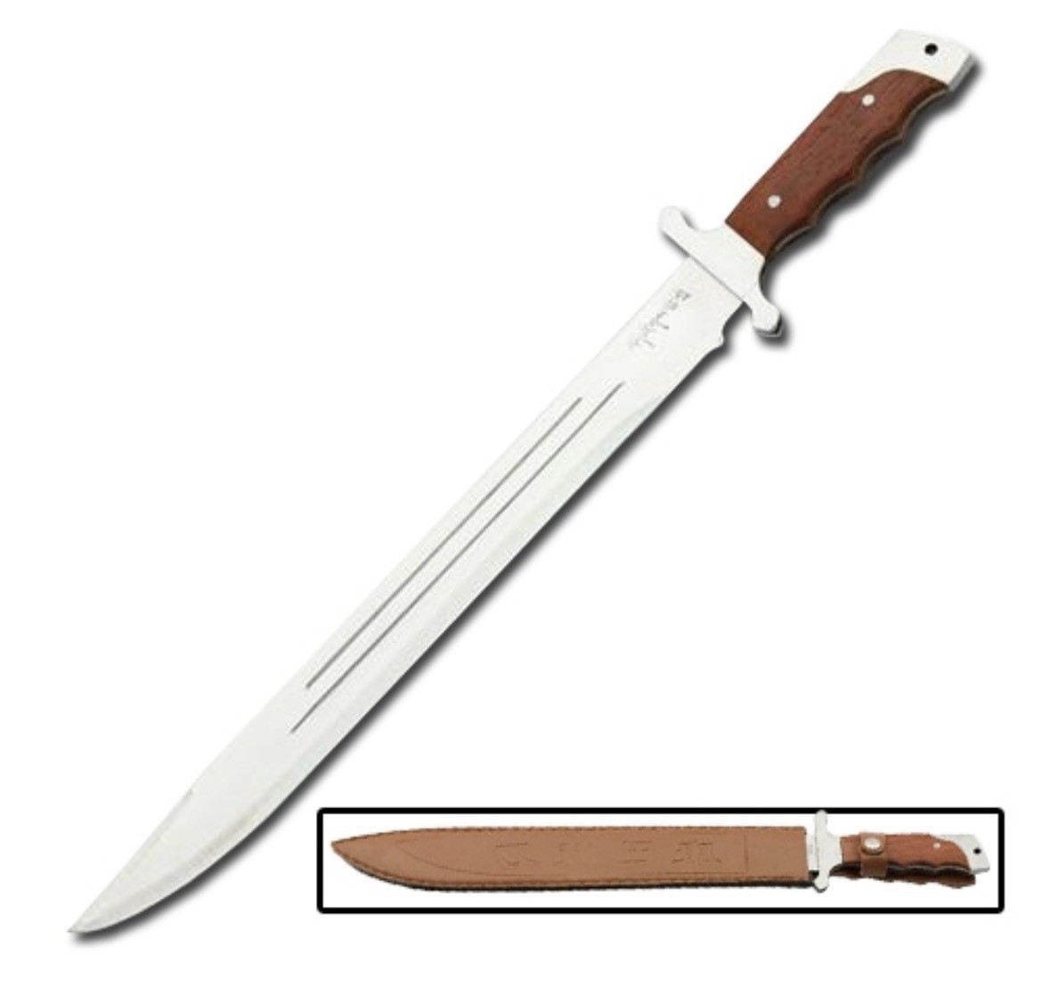 18 Inch Full Tang Machete Hunting Knife Emperor’s Aid Dao Sword