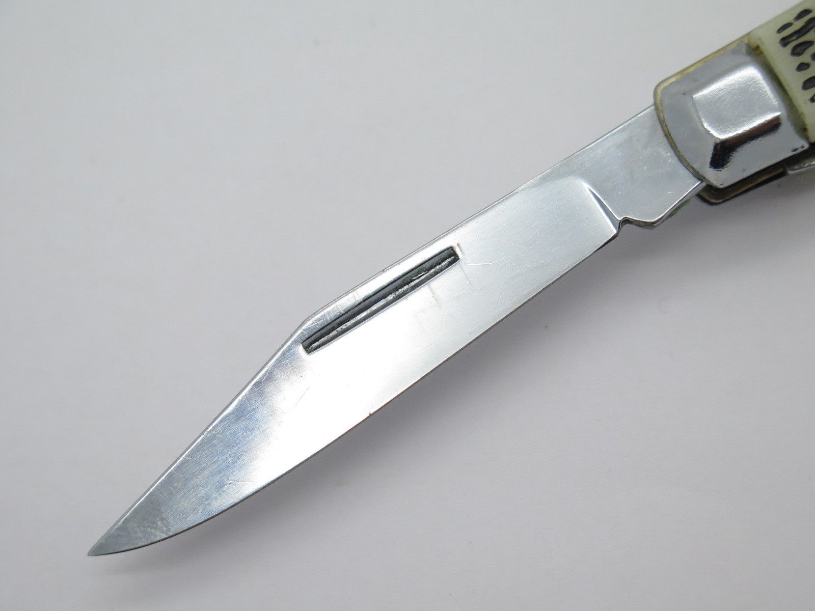 NOS 1980s «Made In China» Snake Skin Stockman Folding Pocket Whittler Knife