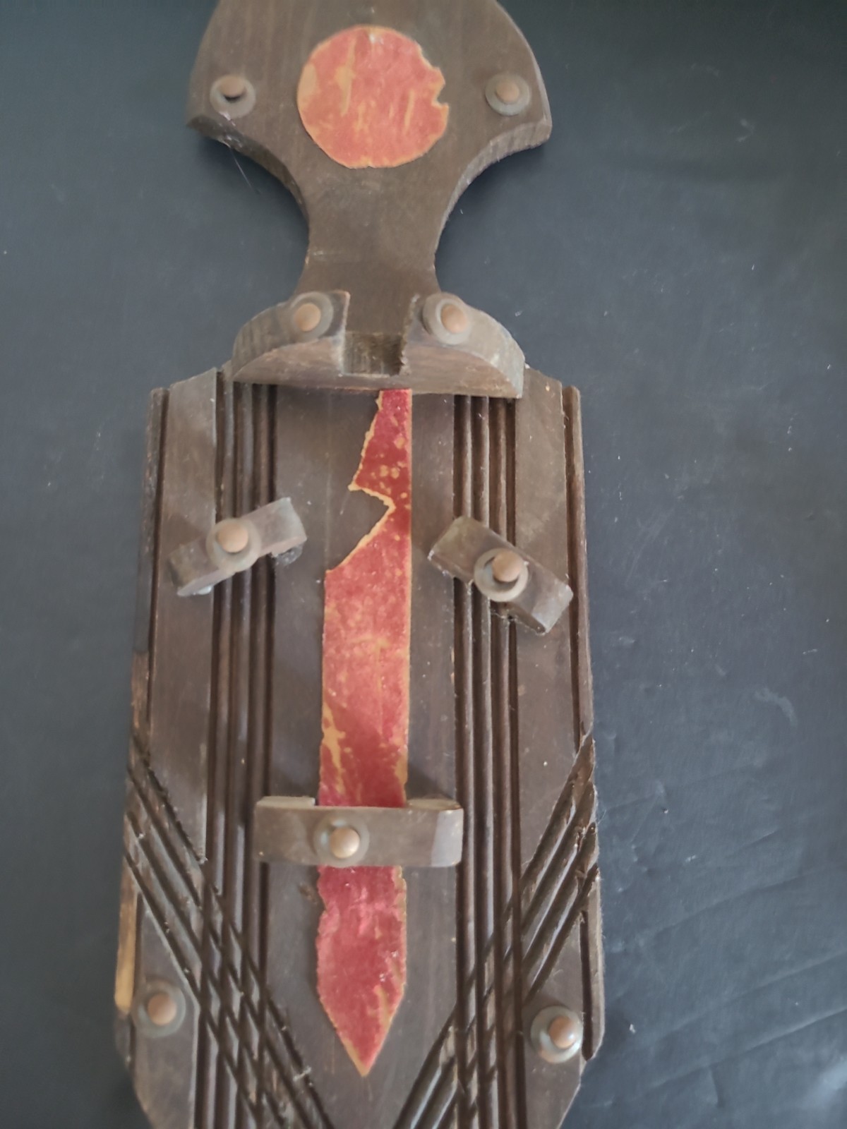 Vintage Midieval Sword & Mace Display Wall Decor 18 inch