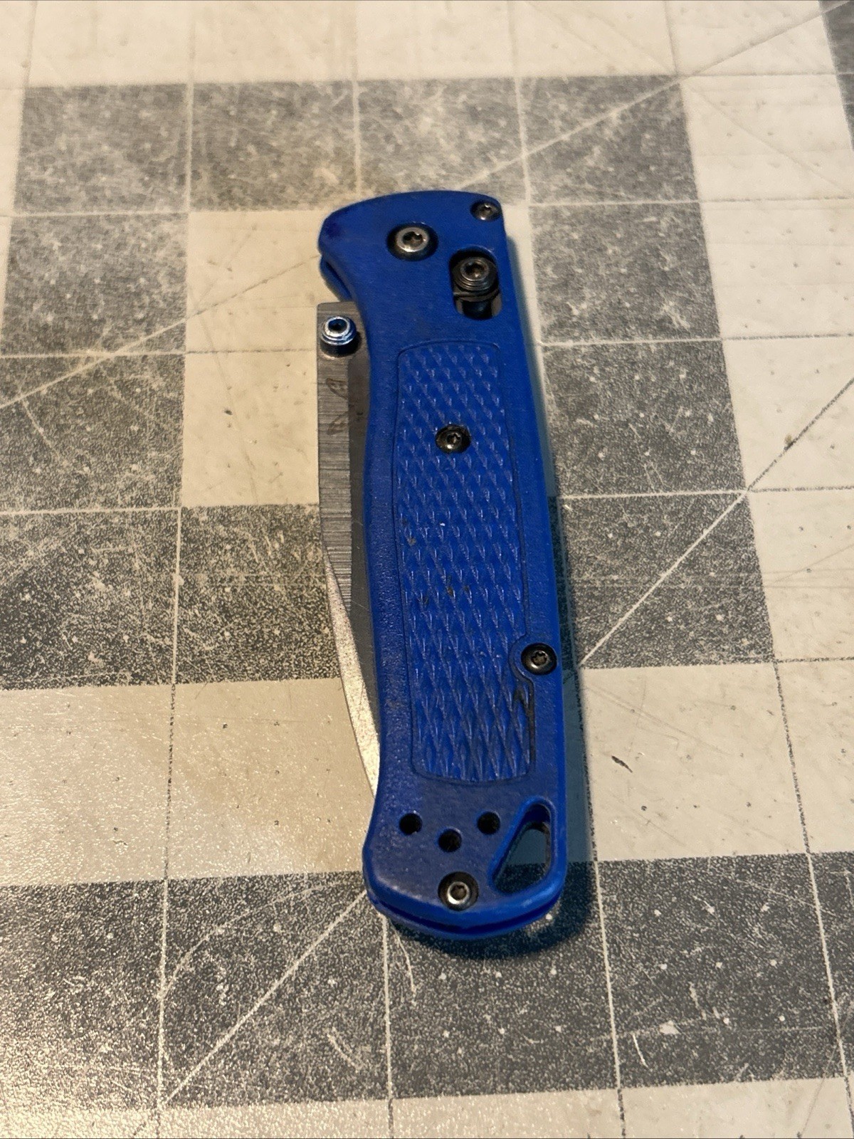 Benchmade Knives Bugout 535 Blue Grivory S30V Pocket Knife