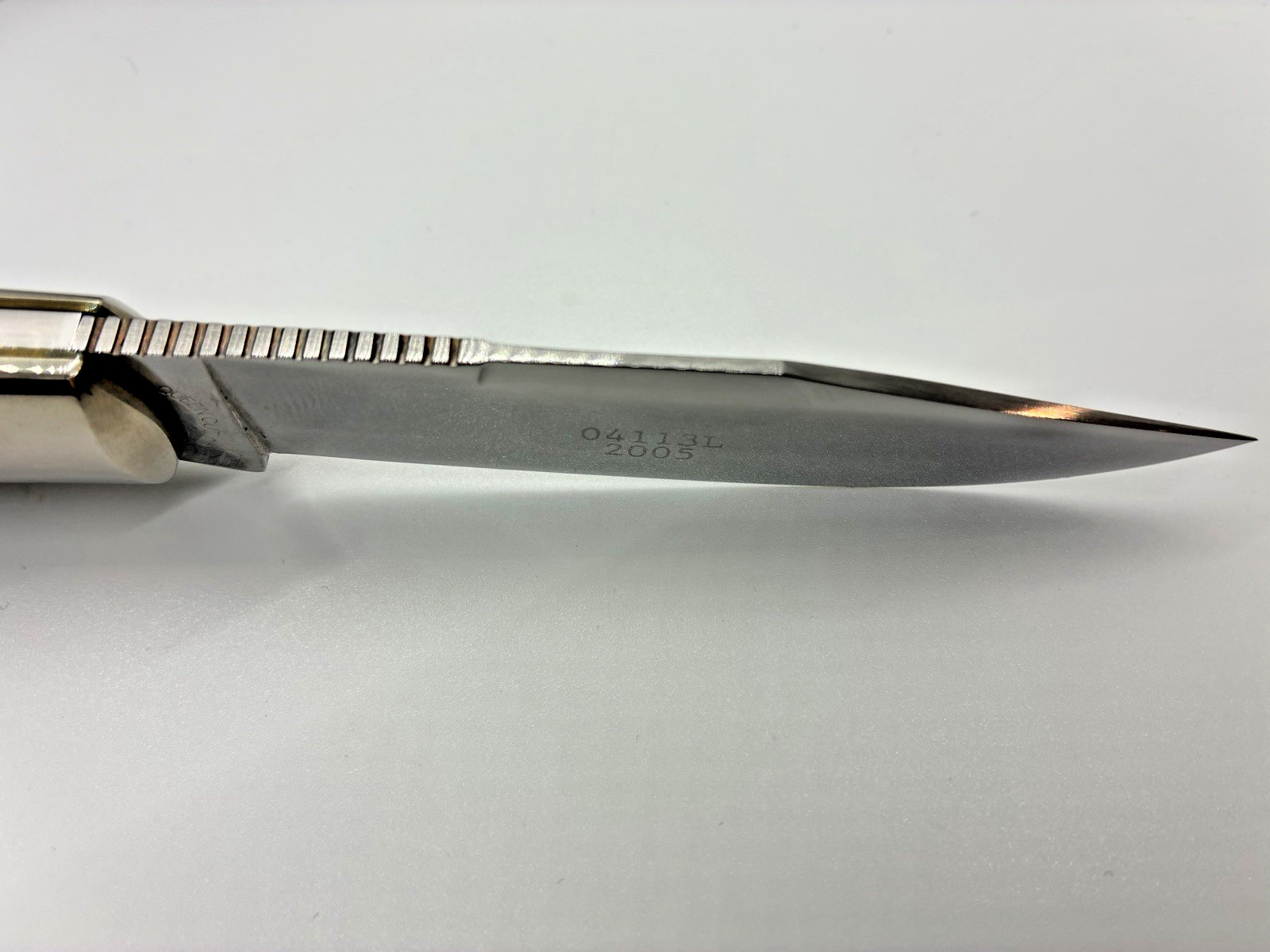 SCHATT & MORGAN 04113L MOUNTAIN MAN LOCKBACK 2005 SMOOTH BONE 1 of 100