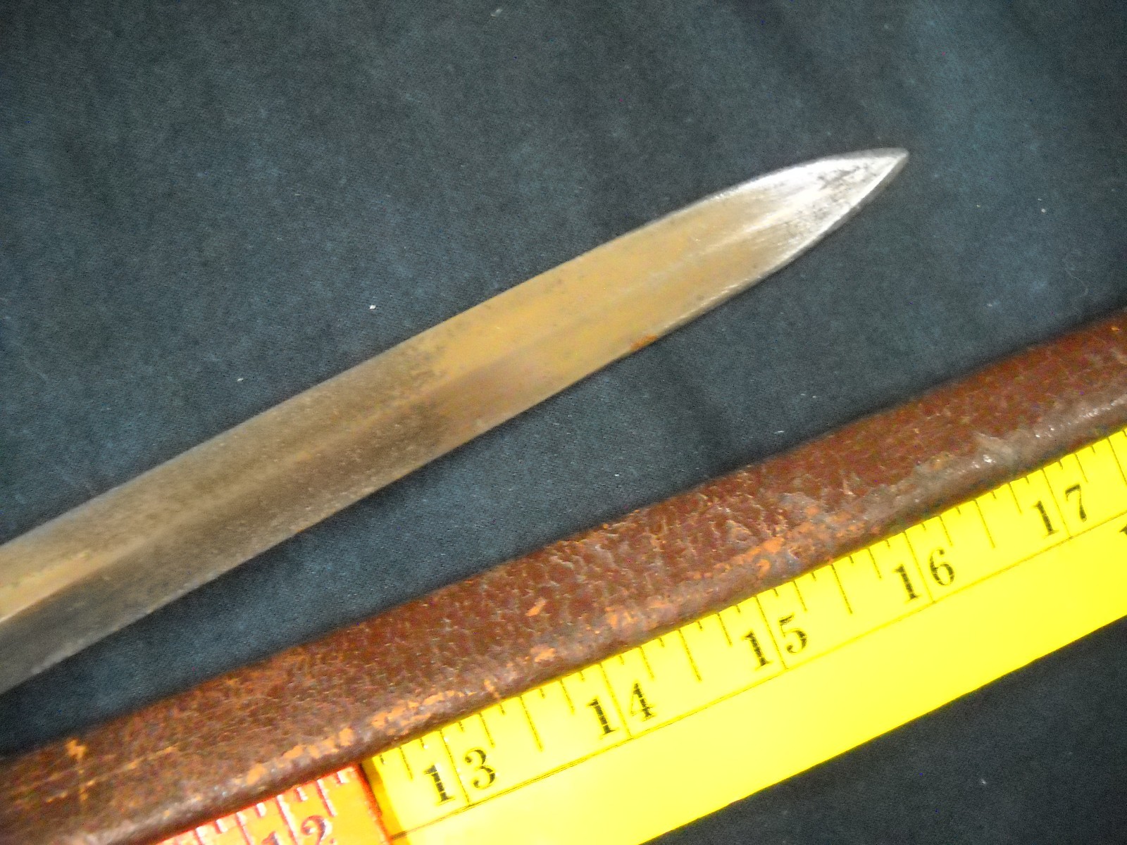 18th Century Small Short Sword Hand Forged Leather Wrapped High Carbon Steel