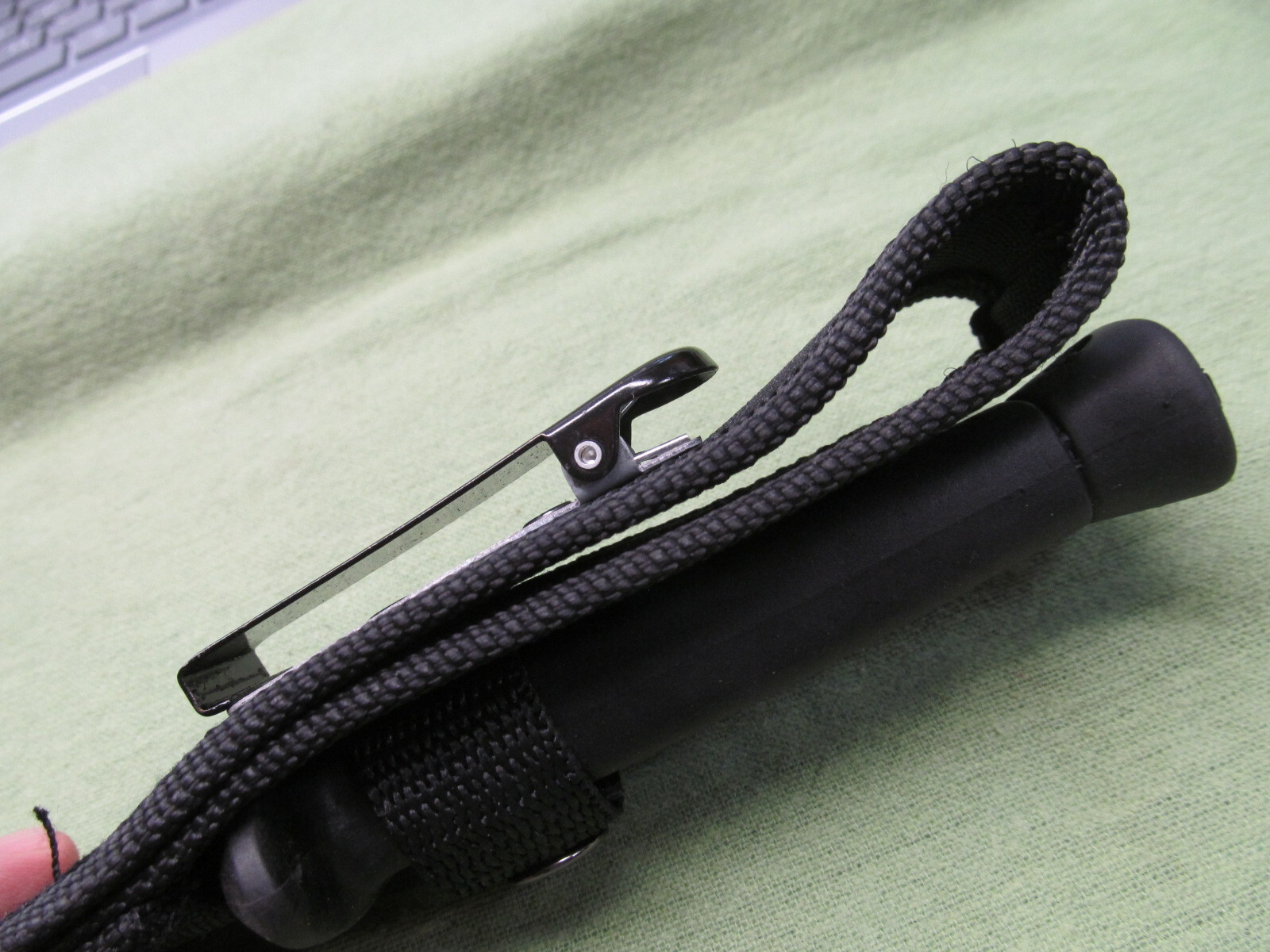 Takedown Branded 10″ Long Spear Point Fixed Blade Knife w/Rubber Handle & Sheath