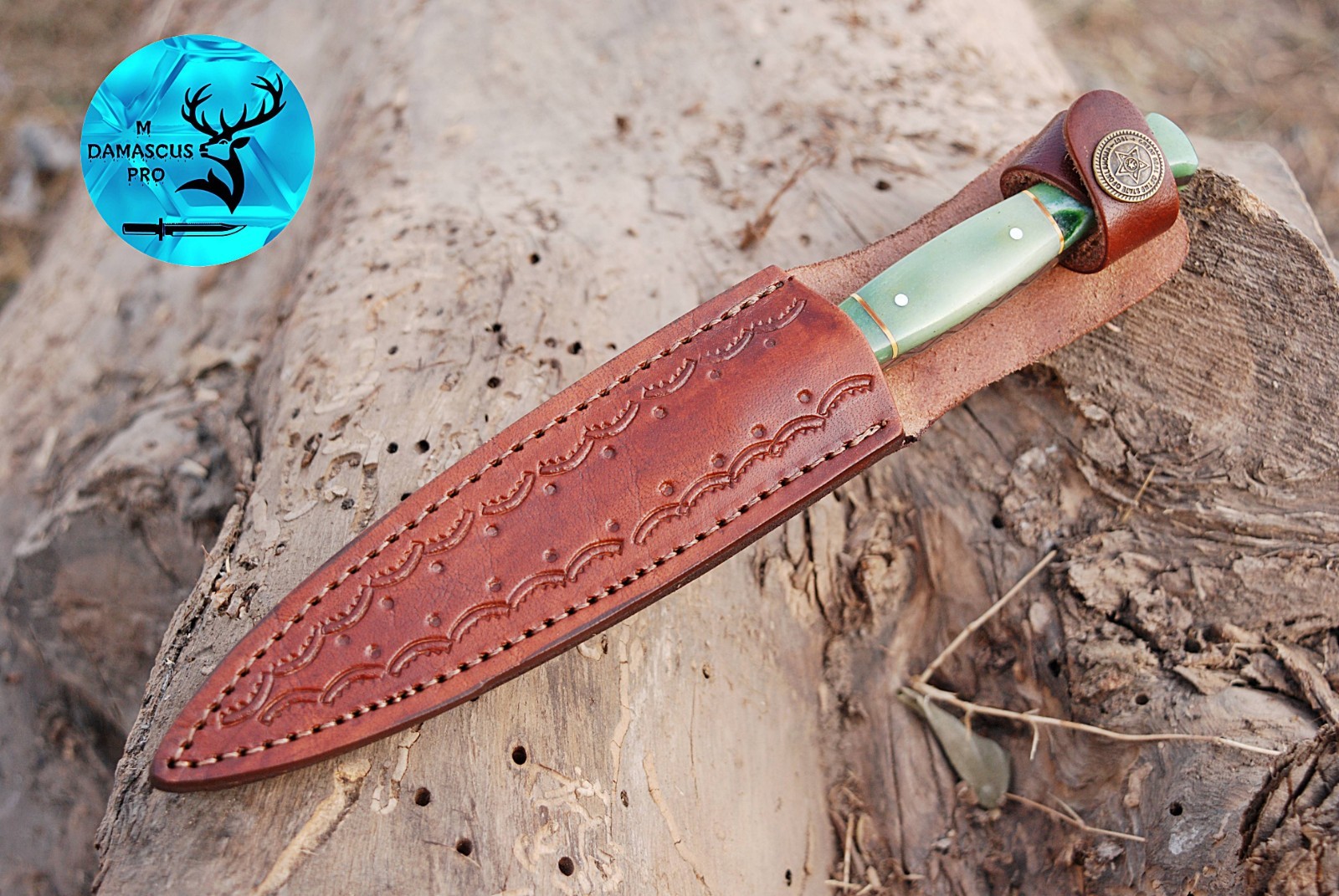 CUSTOM HAND MADE FORGED DAMASCUS STEEL BOOT KNIFE THROWING HUNTING 1383
