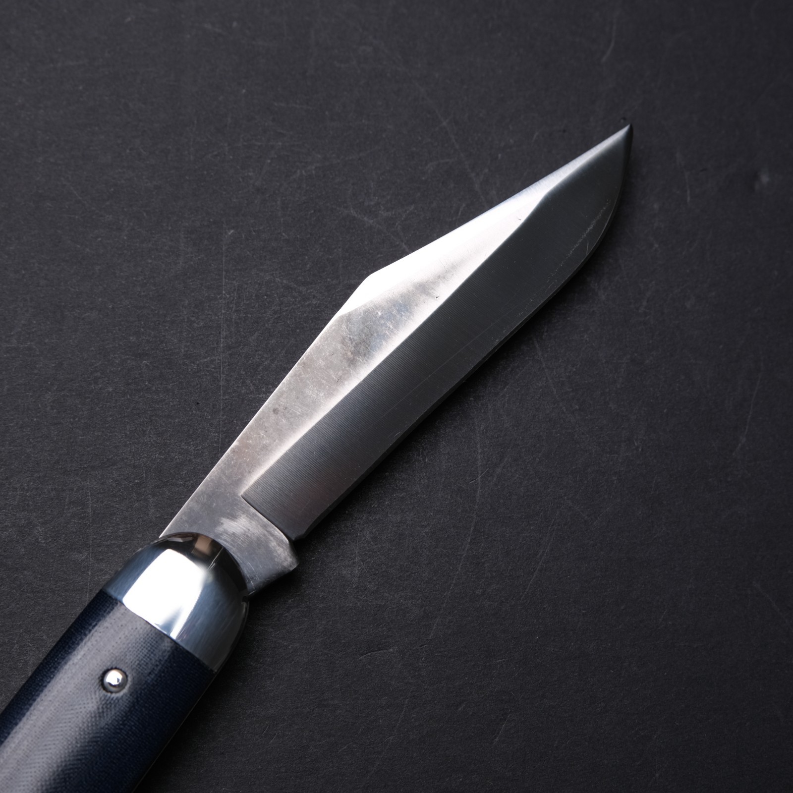 Northwoods Knives GEC Forest Jack – Clip Point / Blue Linen Micarta