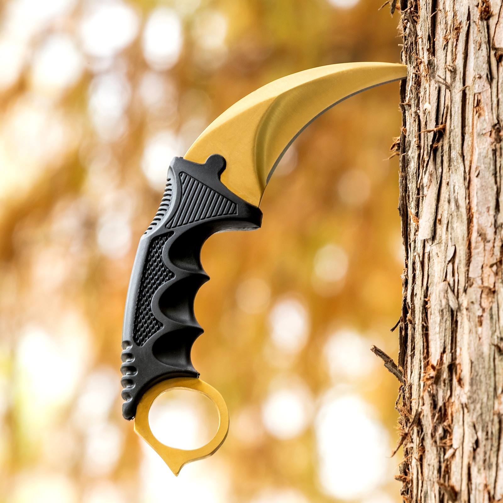 7.5″ Military Combat Tactical Karambit Fixed Blade Neck Knife withSheath Black