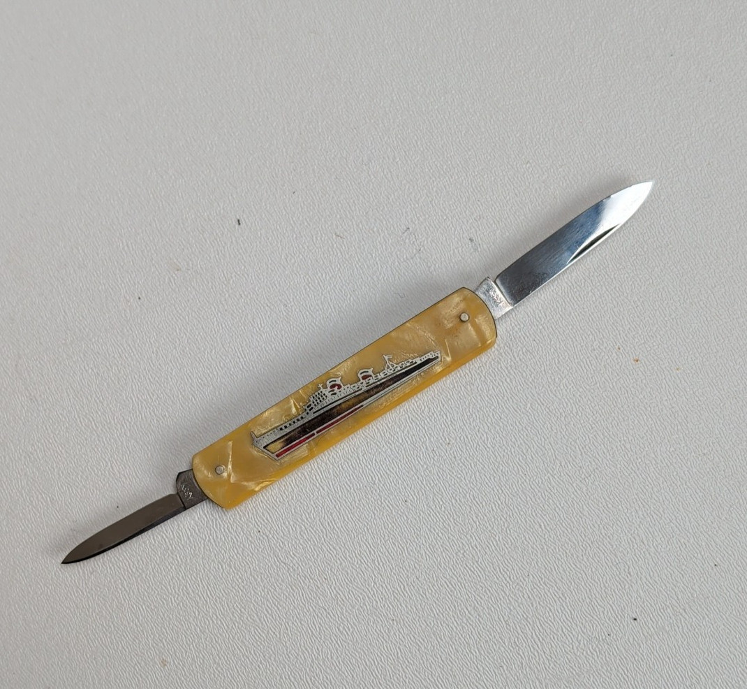 Vintage Solingen Germany SS United States Souvenir Pocket Knife Kaufmann K55K