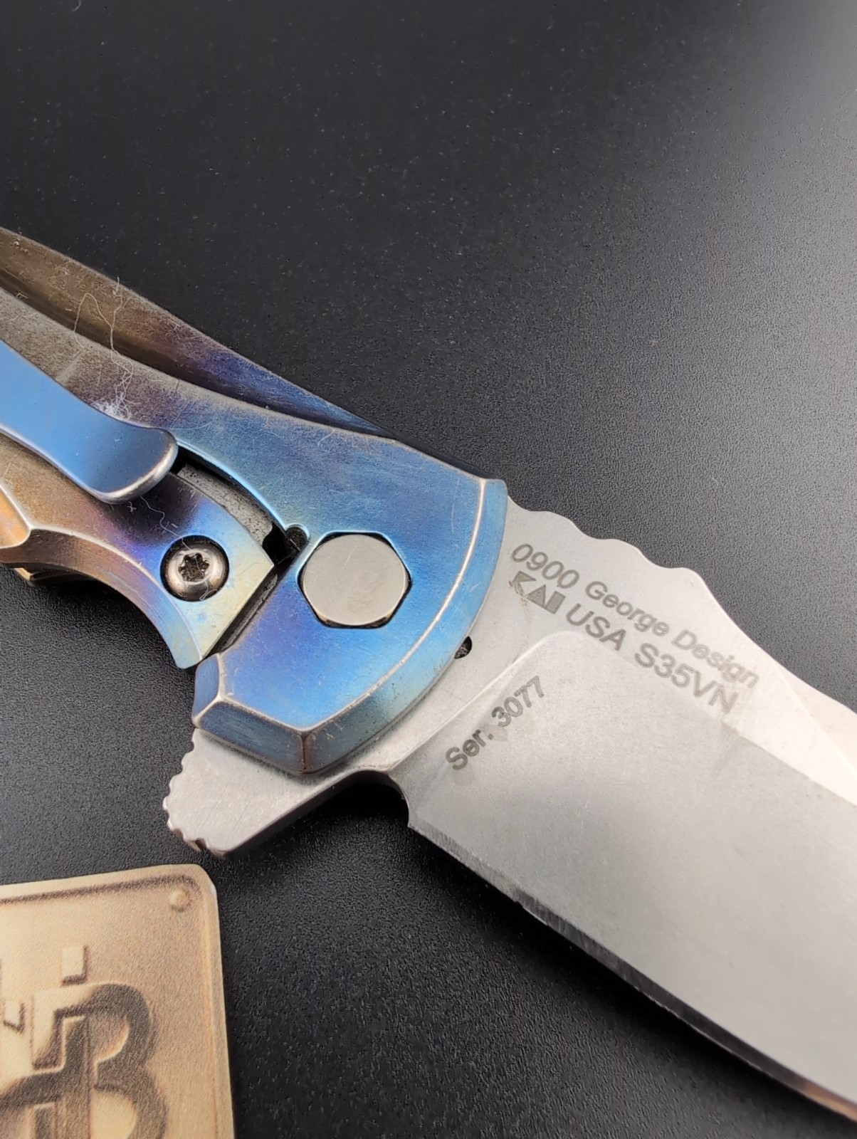 Zero Tolerance – ZT 0900 Les George Flame Anodized Titanium – BS-69