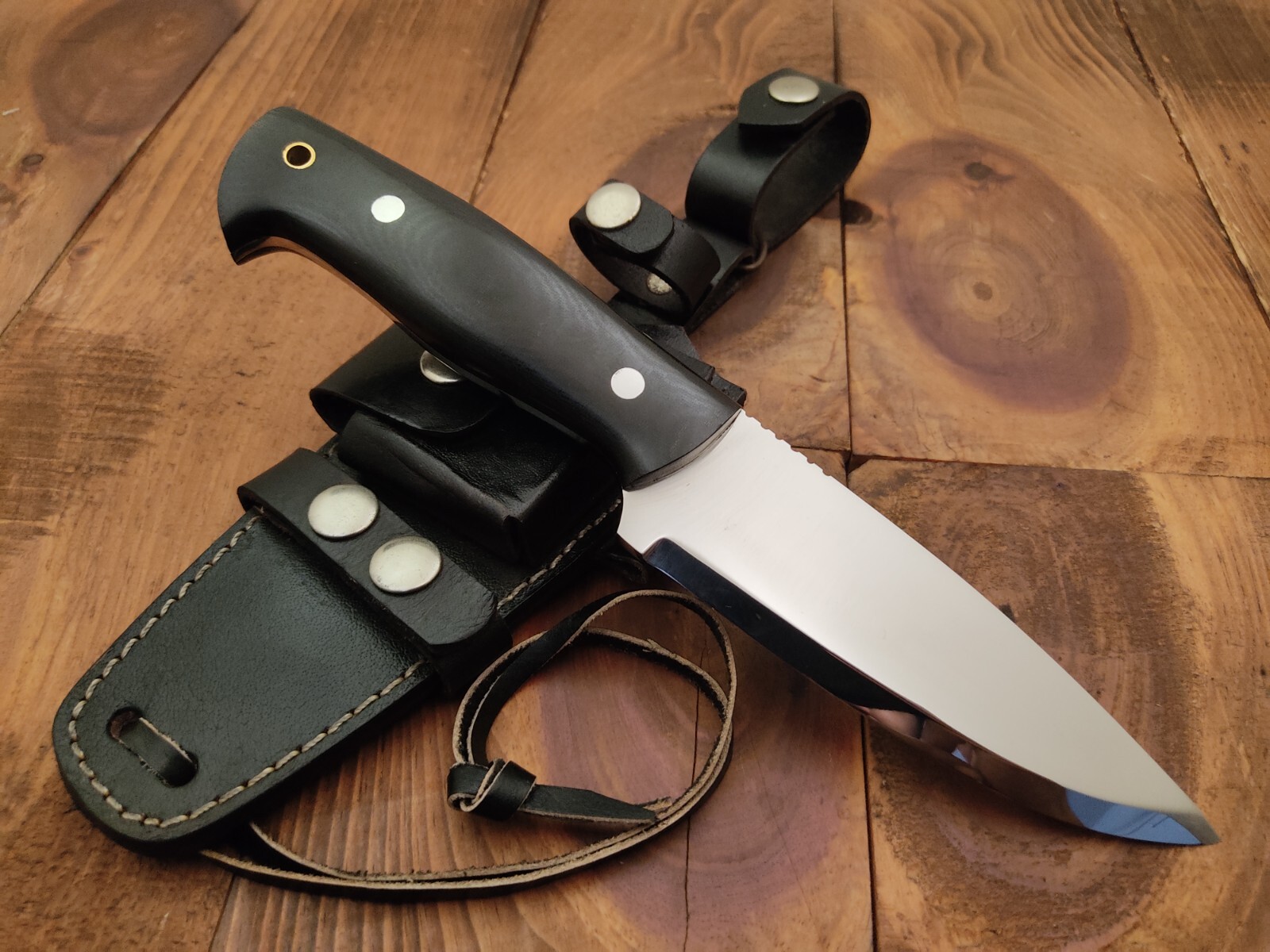 Custom Handmade 1095 High Carbon Steel Knife Scandi Grind Bushcraft Hunting Knif