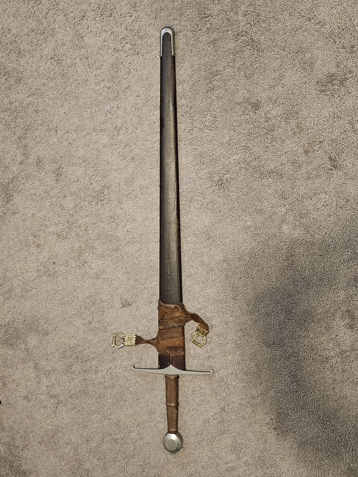 CAS Kingston Arms Practical Blunt Hand-and-a-Half w/ hanging scabbard