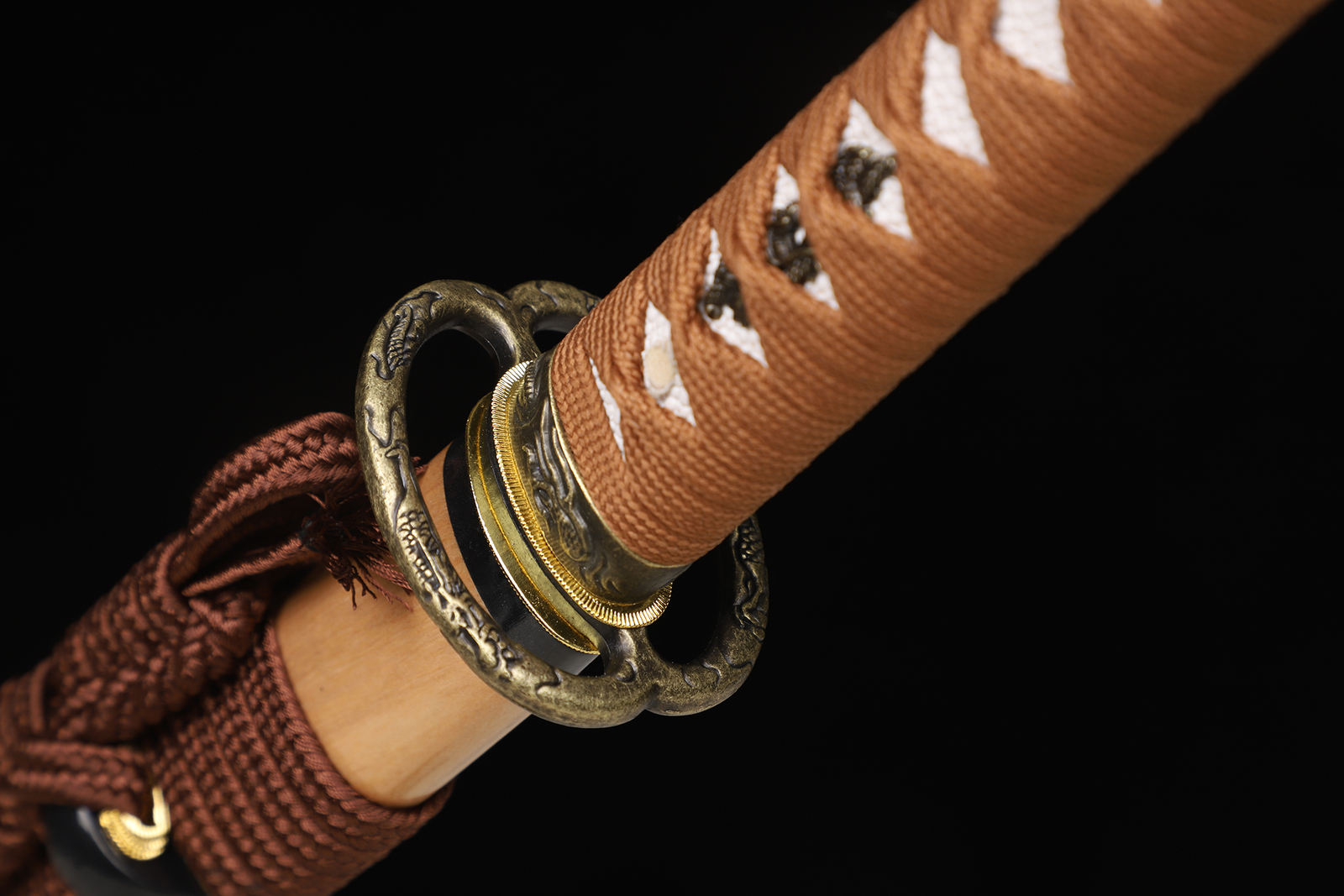 9260 Spring Steel Japanese Samurai Sword Katana Full Tang Sharp Musashi Tsuba