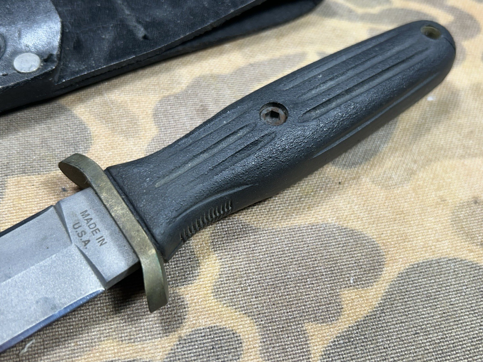 VTG Blackjack Applegate Fairbairn Dagger combat fighting Knife VG w/ Sheath