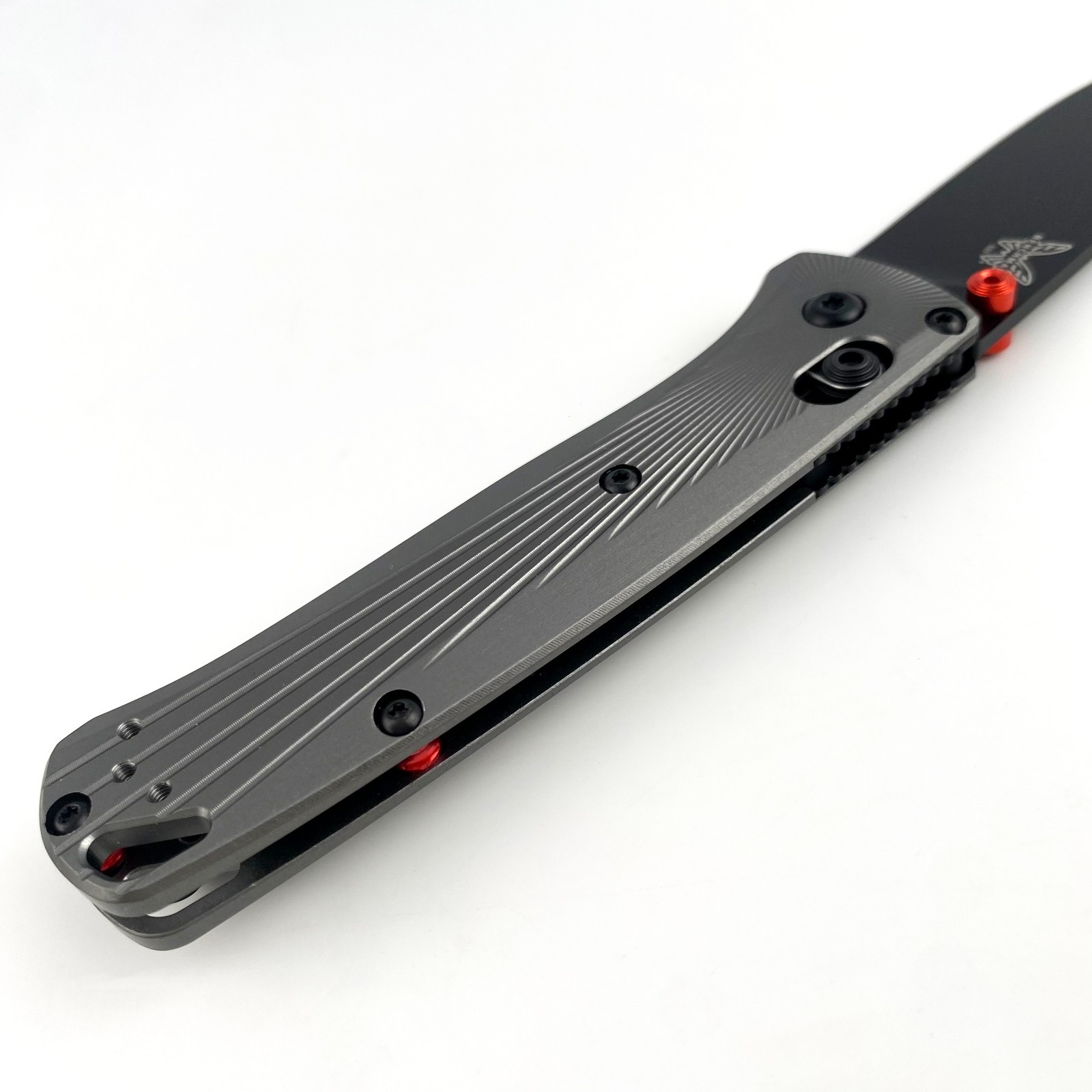 Benchmade 535BK-4 Bugout Knife Gray Aluminum Handle Black M390 Folding Knife