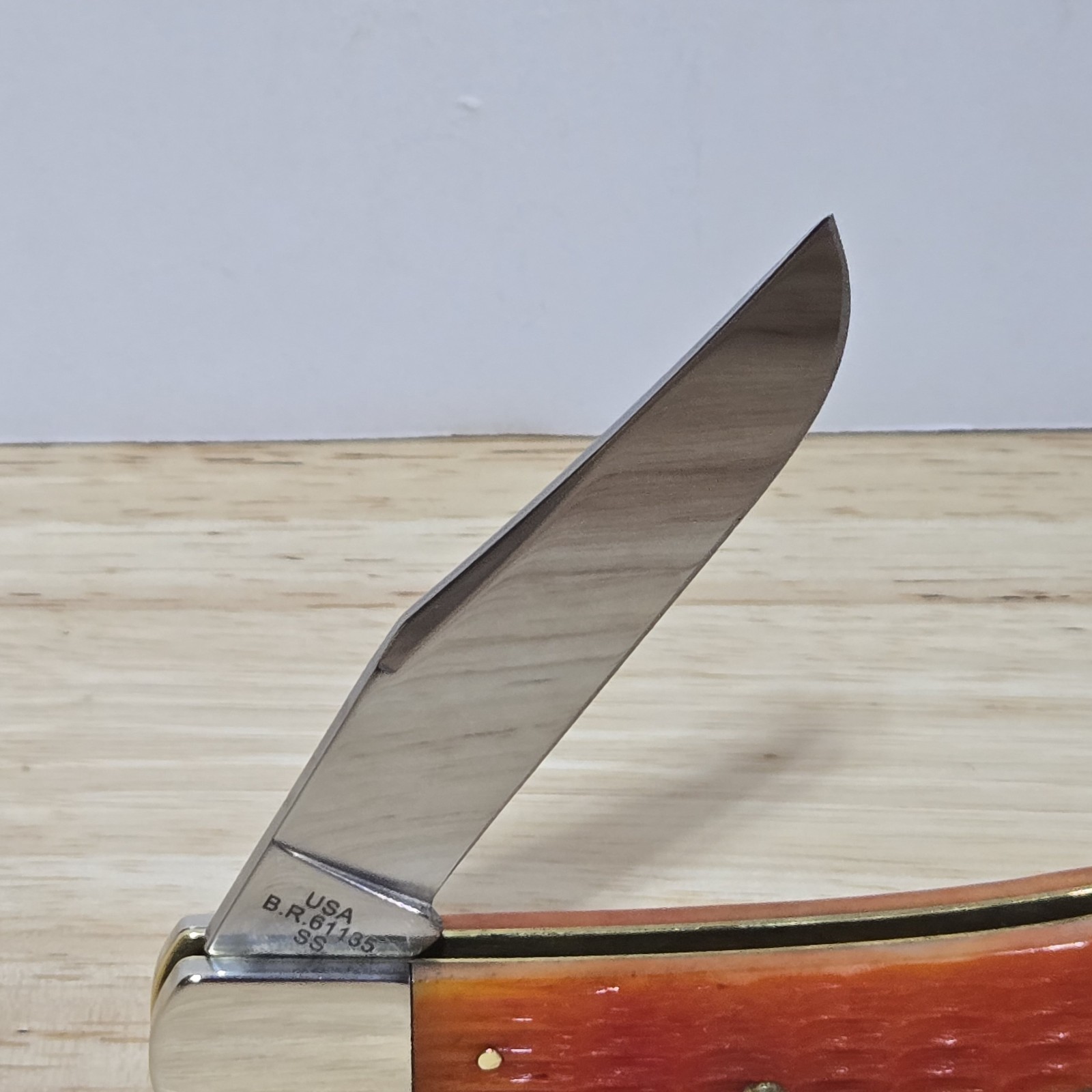 2026 Case XX BR61135 SS Knife Tequilla Sunrise Bone Crandall Jig Axe Handle