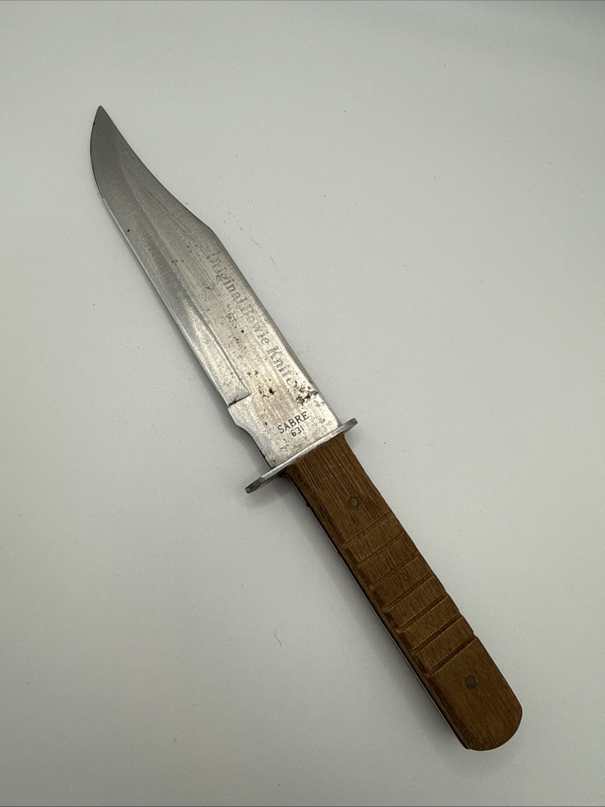 Vintage Original Bowie Fixed Blade Knife 6″ Blade 10″ Overall China Sabre 631