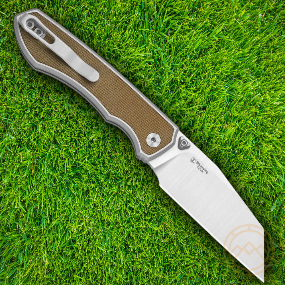 Kizer Cutlery Folding Knife 3.38″ S45VN Steel Blade Aluminum/Micarta Handle