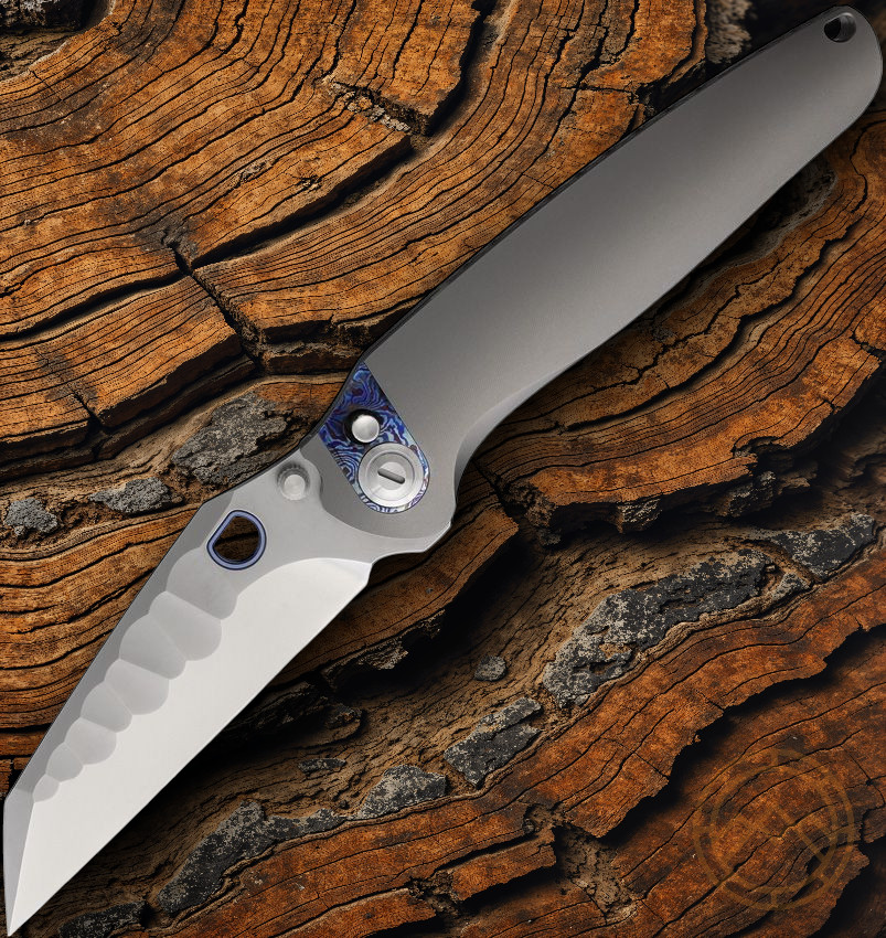 Ketuo Dirty Bird Folding Knife 3.75″ M390 Steel Blade Titanium/Mokuti Handle