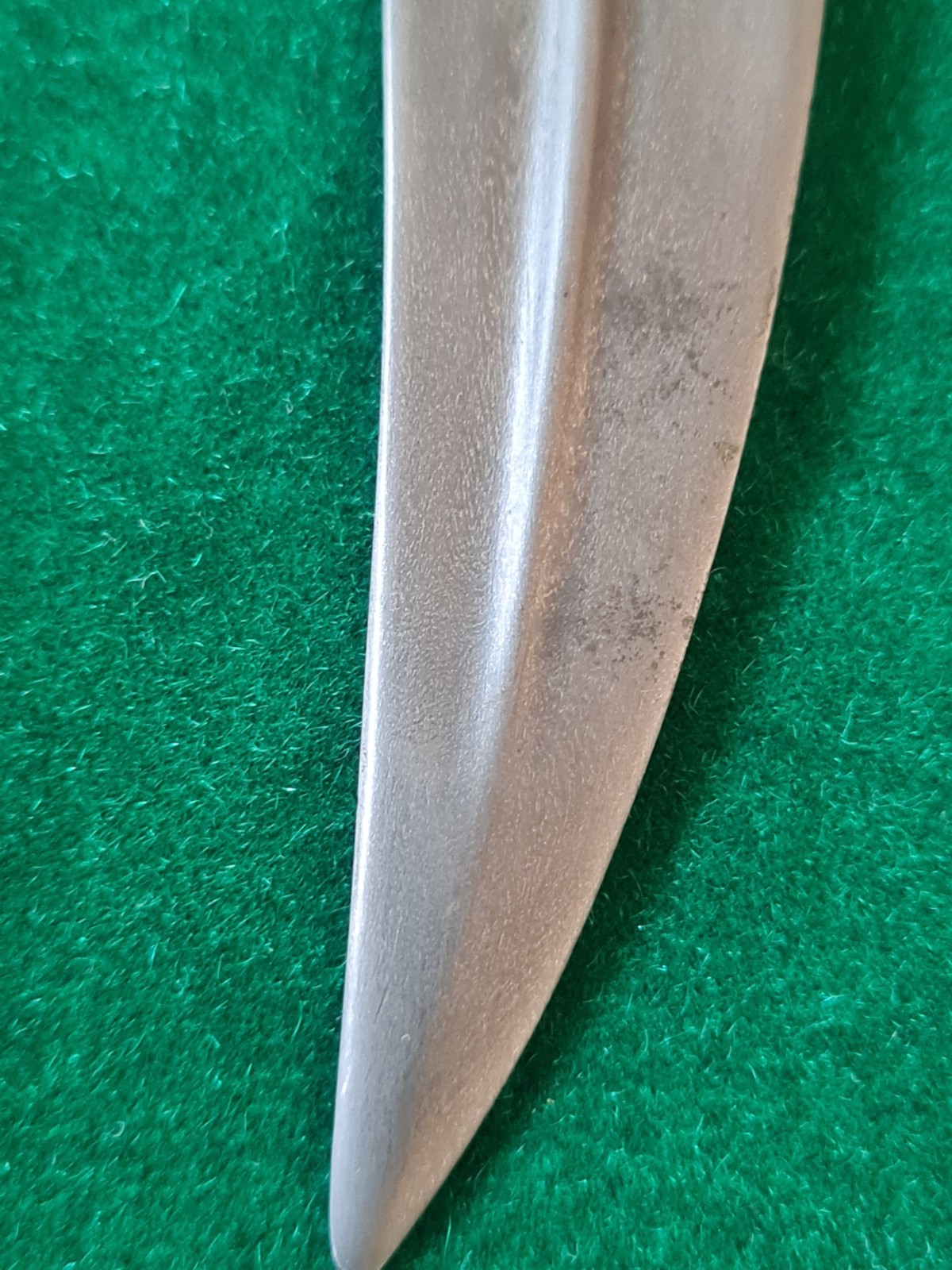 Rare Mughal Sikh tiger tooth wootz Gold damascened Khanda kard KNIFE khanjar