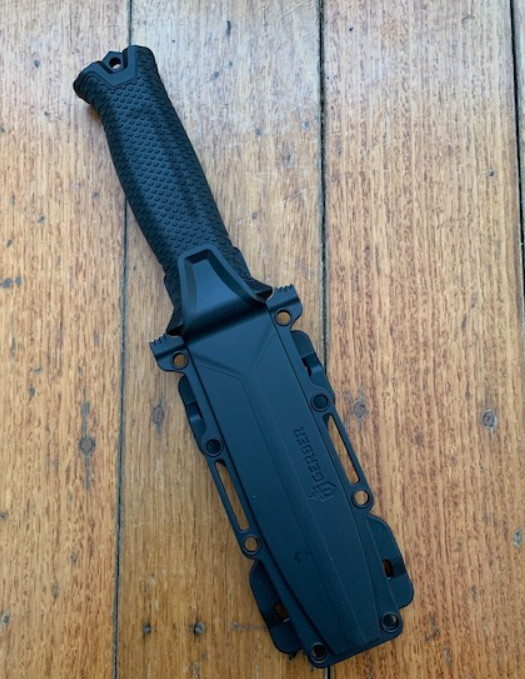 Gerber StrongArm Fixed Blade Knife Full Tang Black Tactical Outdoor Survival NEW