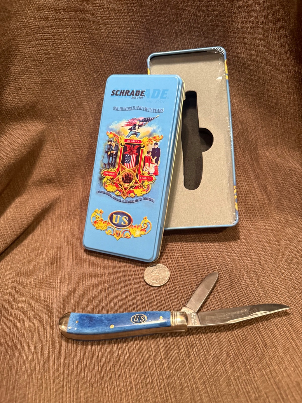 Schrade United States of America 150 Years Tin 294CWU