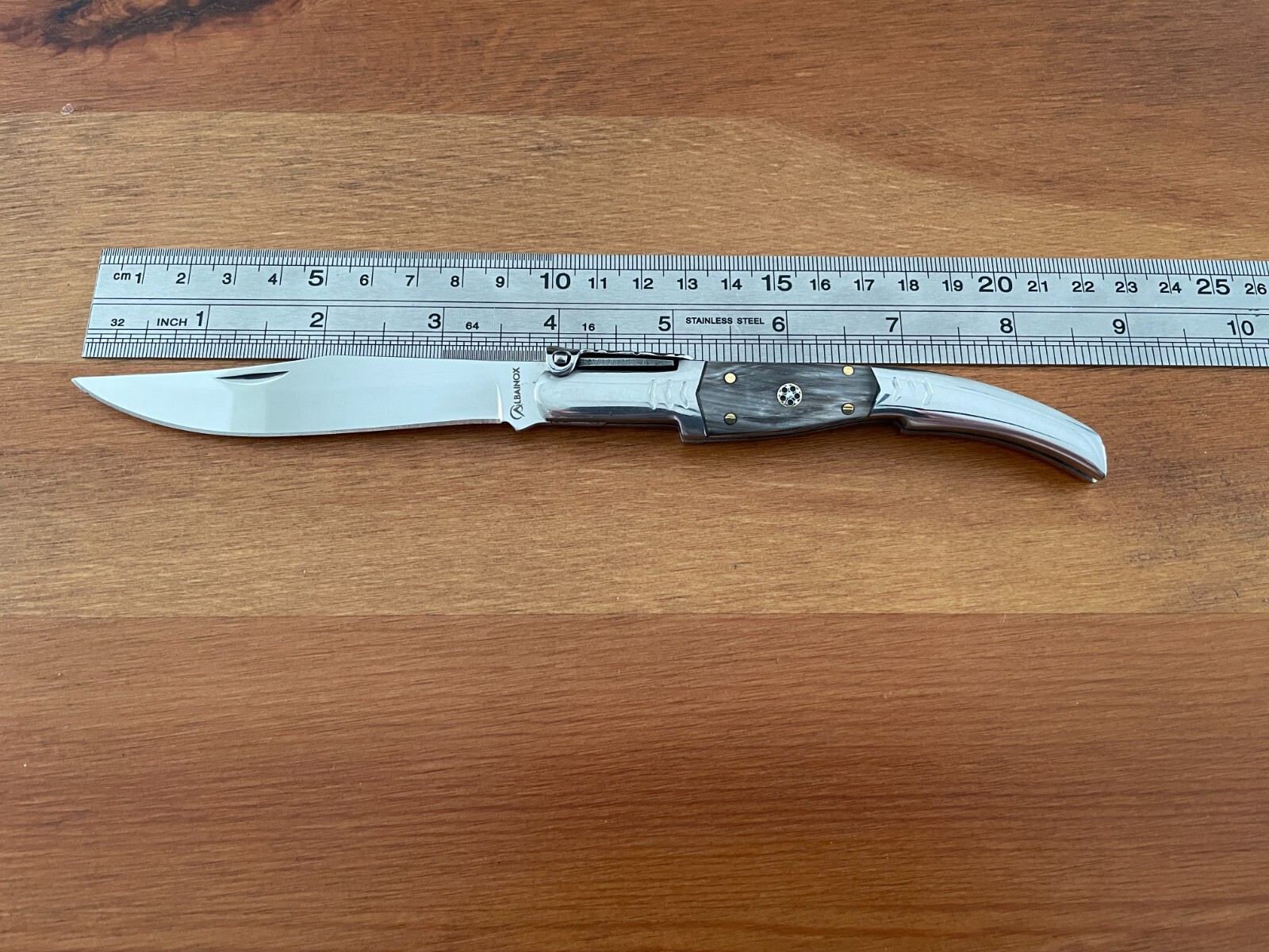 3.8” Arabian Folding Pocket Knife Bull Horn Scales from Spain – US Seller