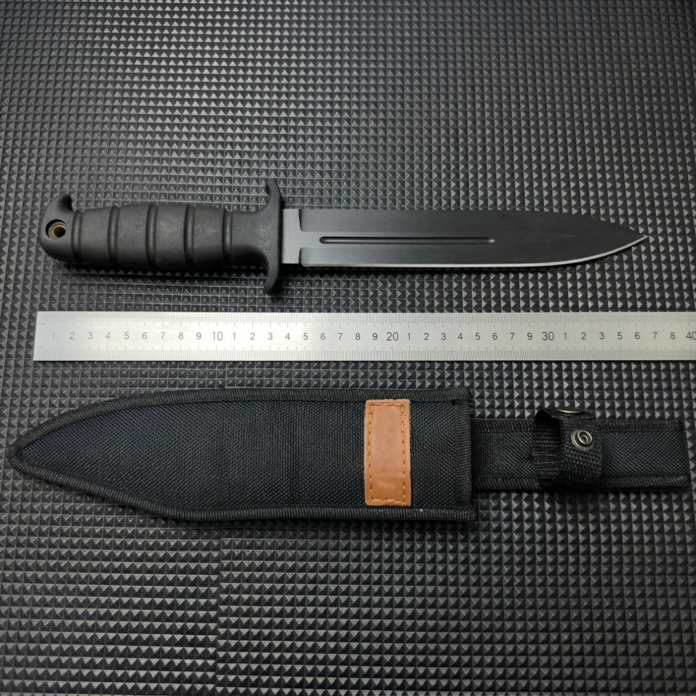 Fixed Blade Outdoor Knife | 2 Blade Color Options | Nylon Sheath for Camping EDC