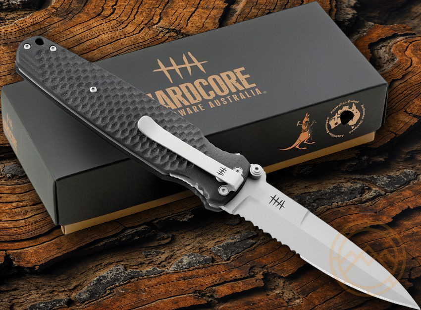 Hardcore Hardware Australia Folding Knife 3.88″ CPM S35VN Steel Blade G10 Handle