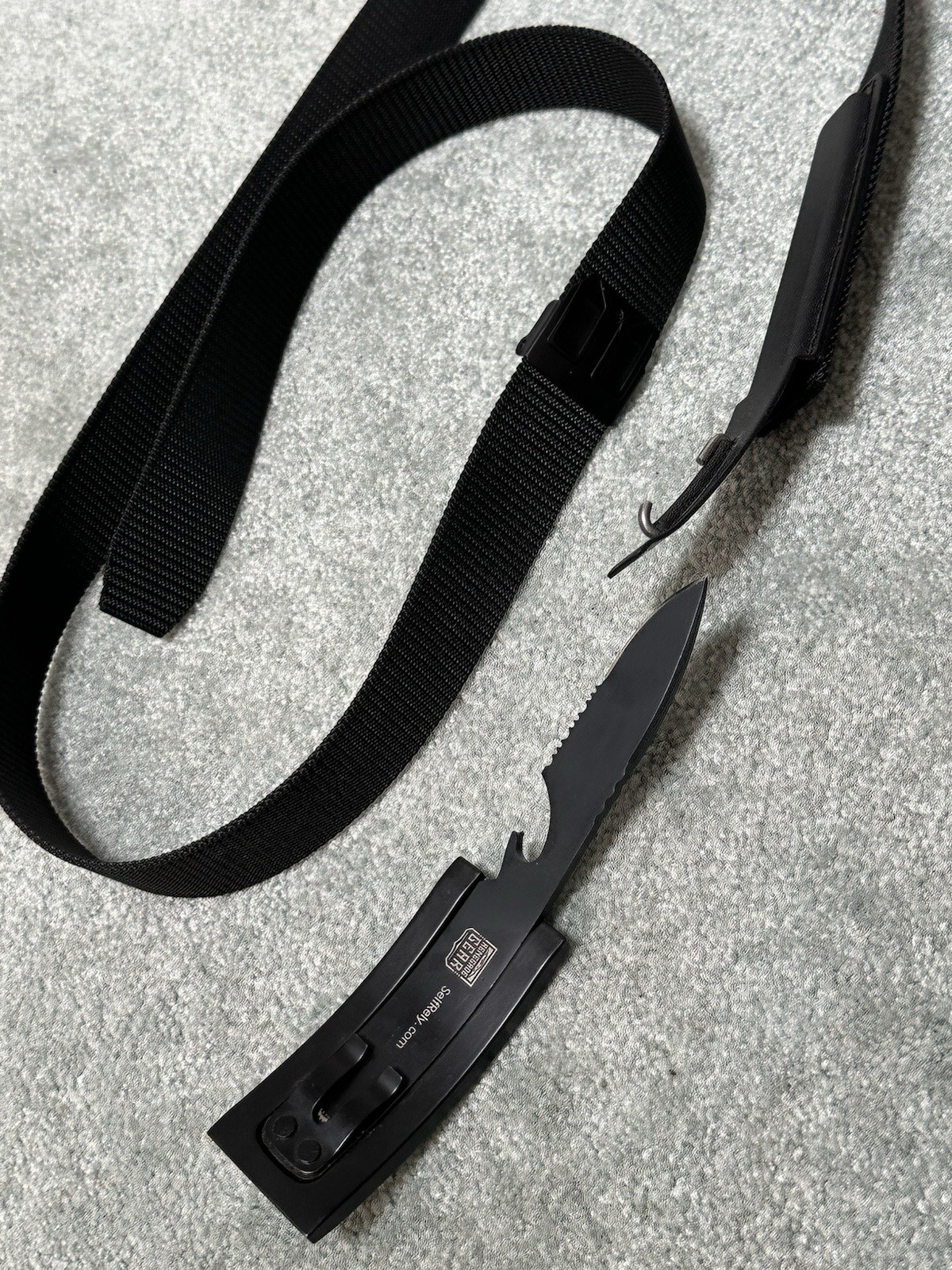 Belt knife ✅Renegade Gear Self Rely Black , 1 Blade 2.75in security