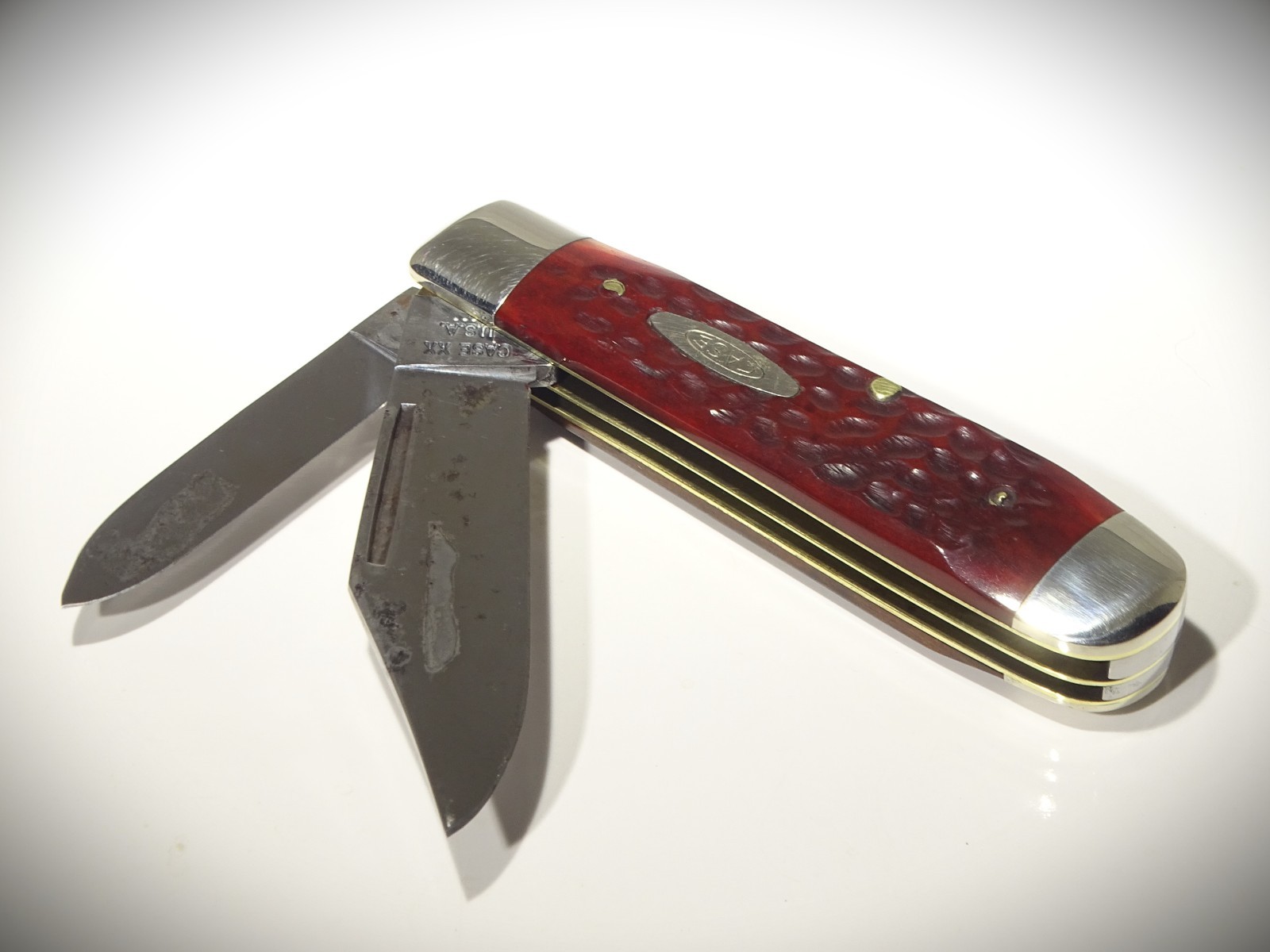 💥1974 Case XX 6231 1/2 ~ Tear Drop Jack ~ Beautiful Red Bone ~ Never Sharpened~