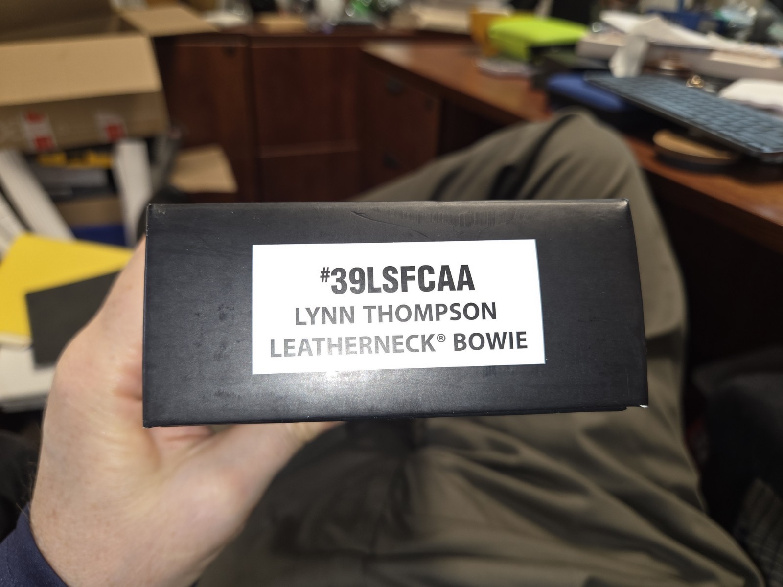 Lynn Thompson Cold Steel Leatherneck Bowie Knife 10.5″ New In Box Ltd Ed #1519