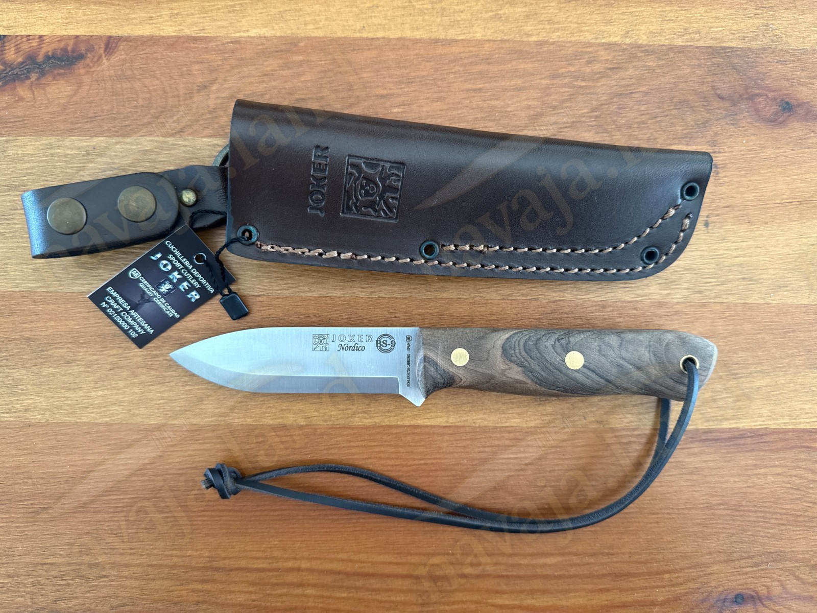 Joker Nordico Bushcraft Fixed Knife 3.9″ Böhler K720 Carbon Steel Walnut Handle