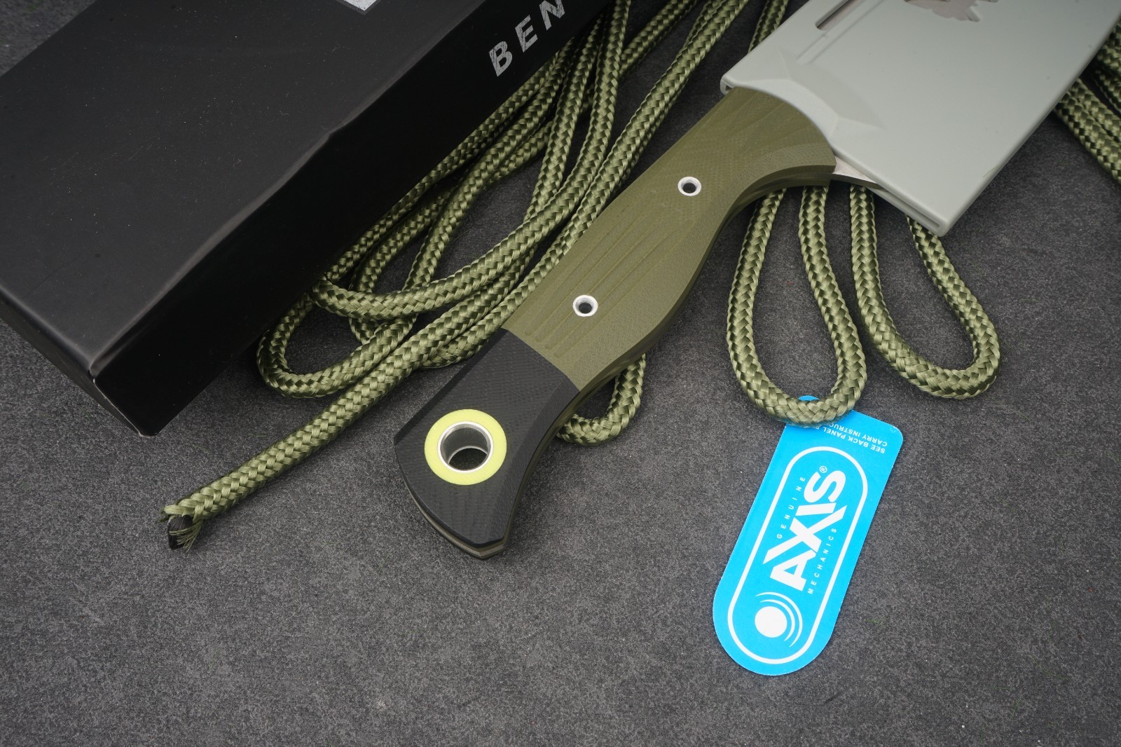 Benchmade CPM-M154 Fixed Blade Knife Green G10 Outdoor Survival Camping Bushcraf
