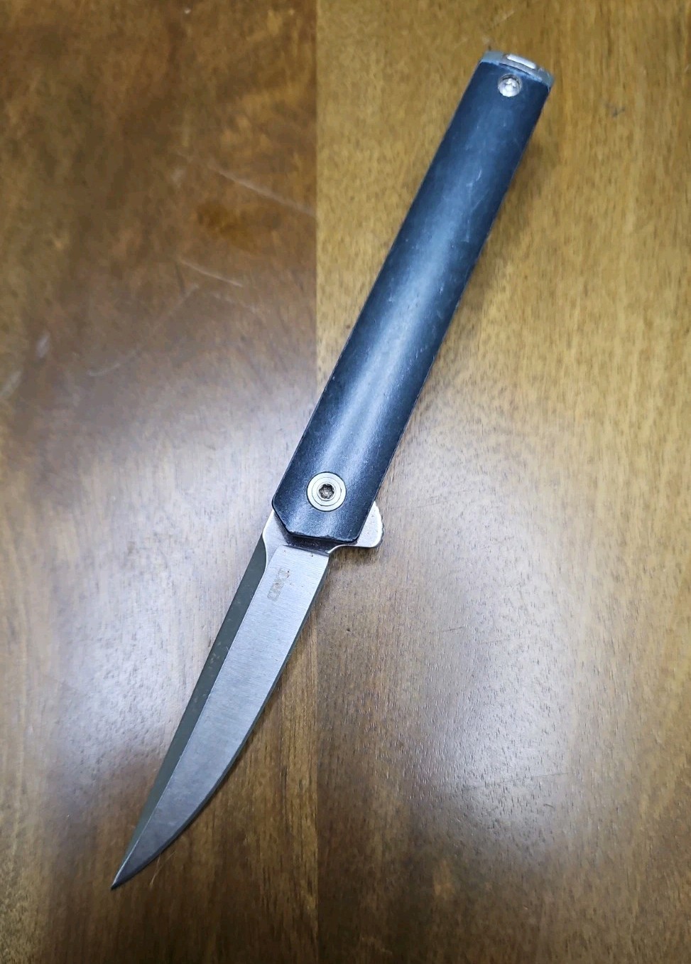 CRKT 7095 CEO Compact Flipper Folding EDC Pocket Knife Clip Point Metallic Blue