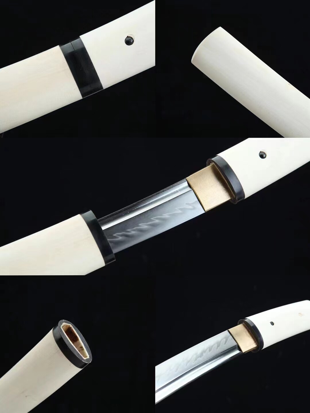 20» Tanto Sharp Shirasaya Japanese Katana Samurai Functional Short Sword