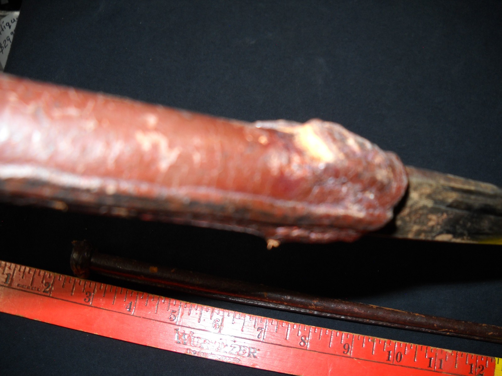18th Century Small Short Sword Hand Forged Leather Wrapped High Carbon Steel