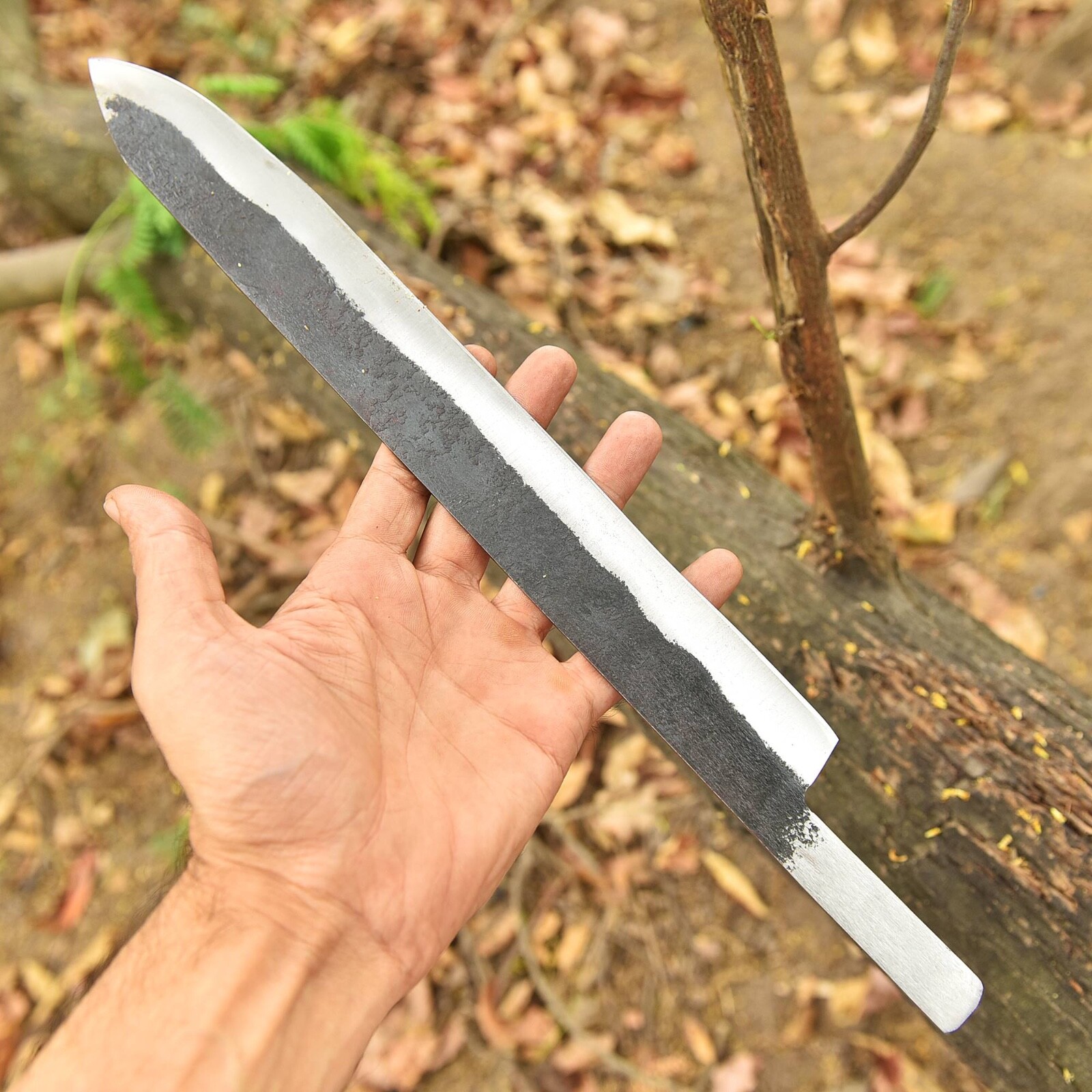 16″Custom Handmade Forged Carbon Steel Knife Blank Blade Install Your Own Handle