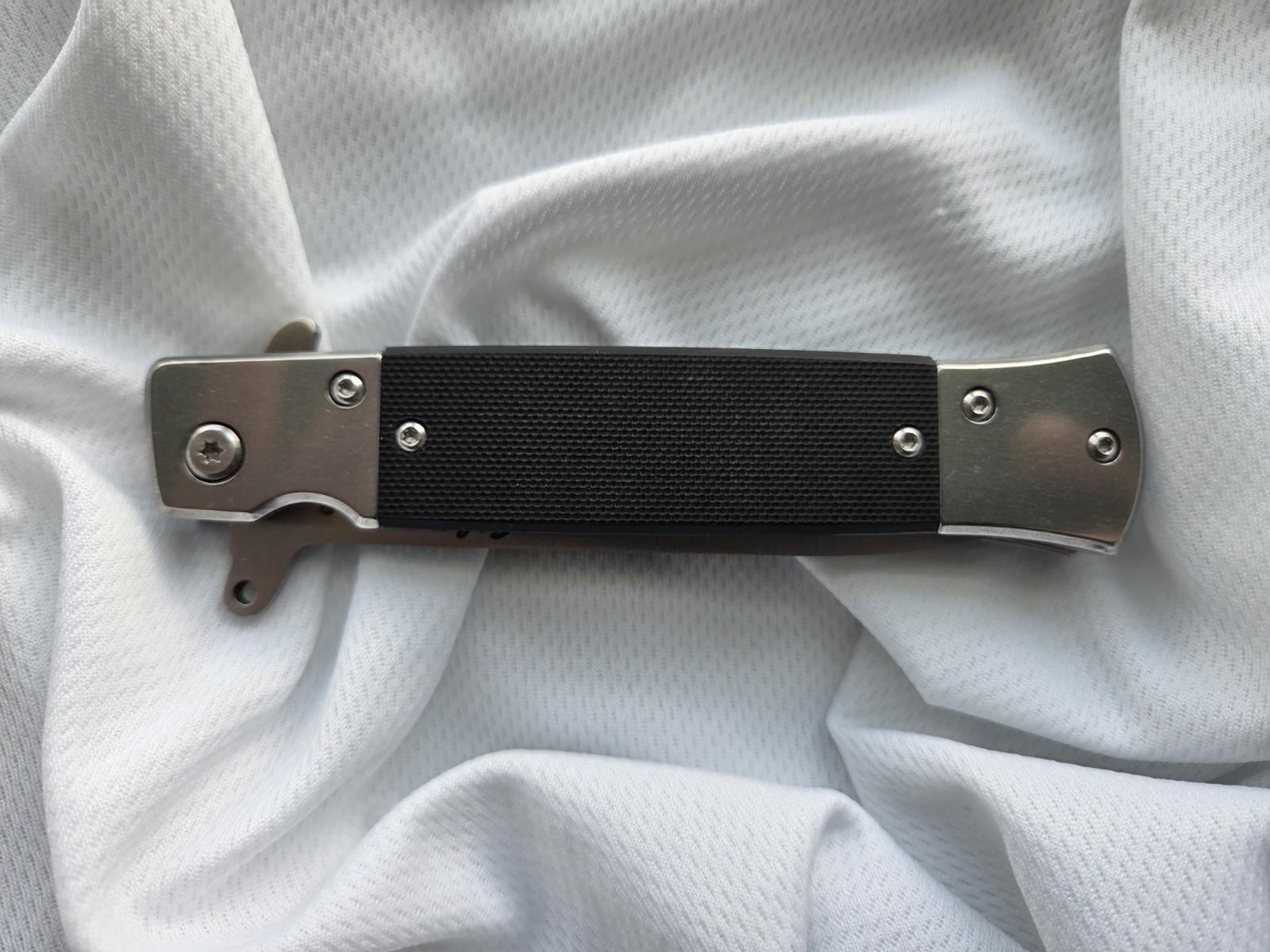 Rite-Edge Spring Assisted Manual Open Black Italian 🇮🇹 Stiletto