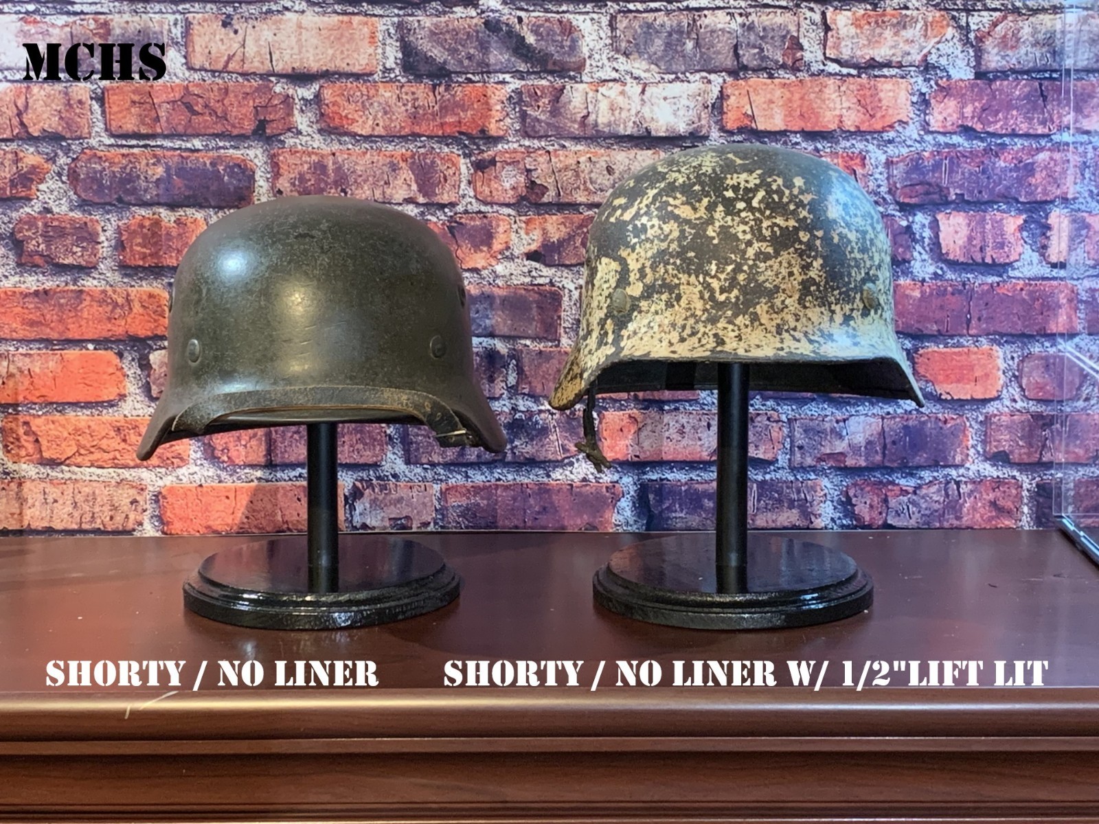 OWC-I-C Helmet Stands w/ height & Finish options, Lg & Sm dia. Tops &»Lift Kit»